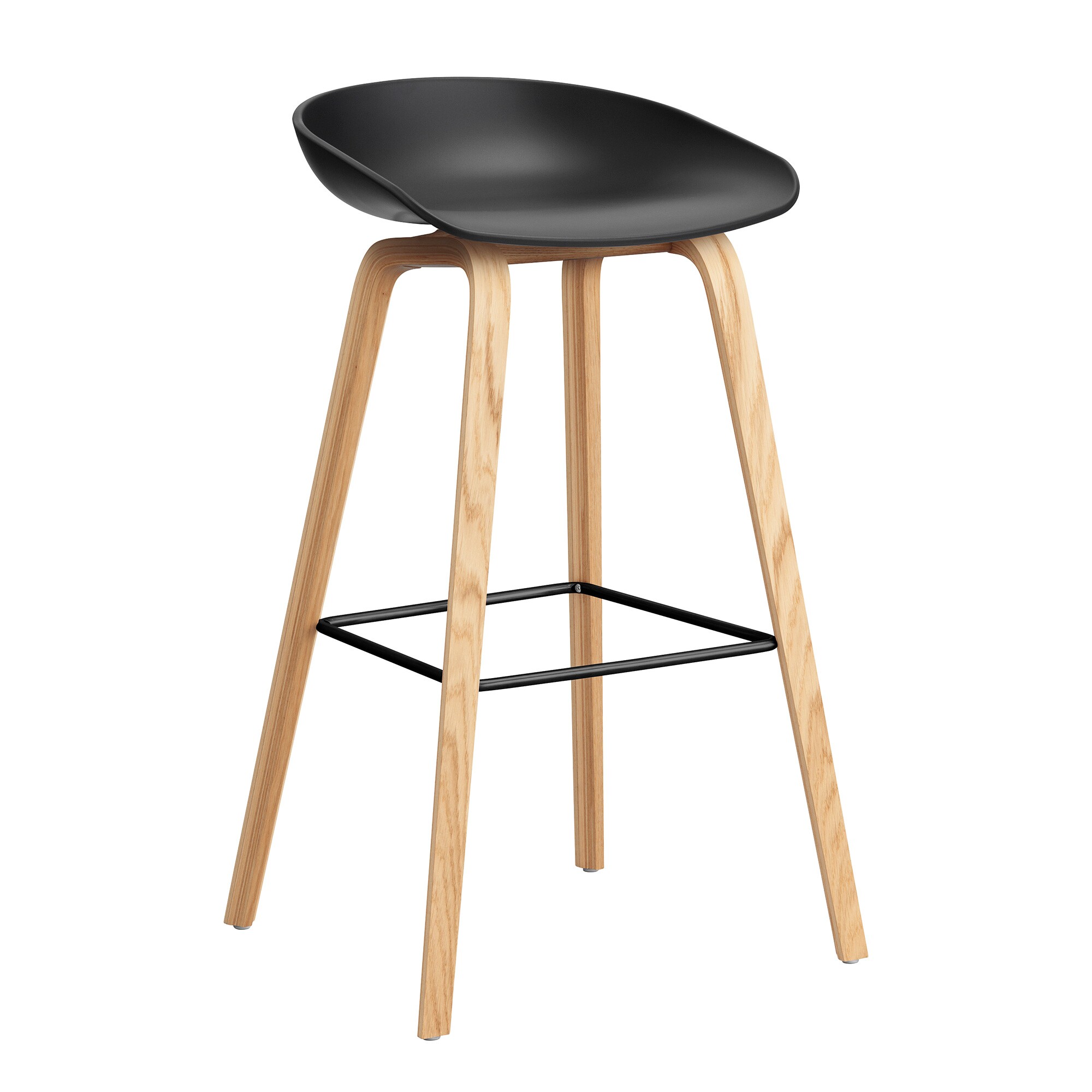 About A Stool AAS 32 2.0 Bar Stool High Lacquered Oak