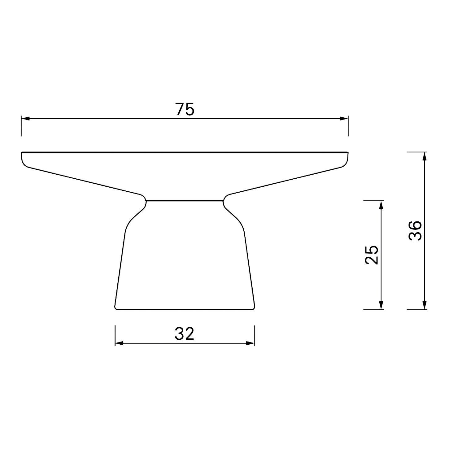 Bell Coffee Table Brass