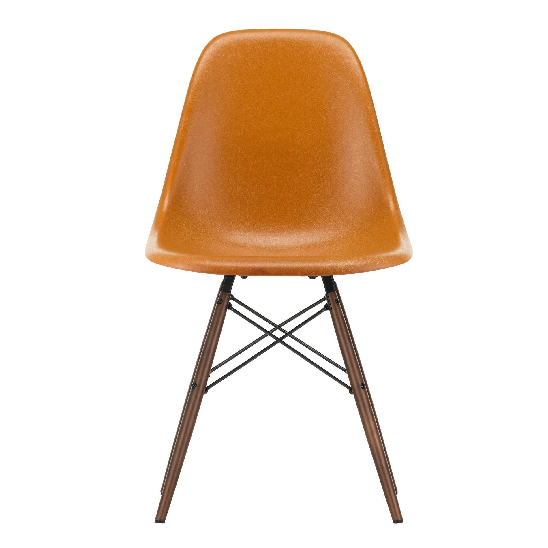 Eames Fiberglass Side Chair DSW Dark Maple
