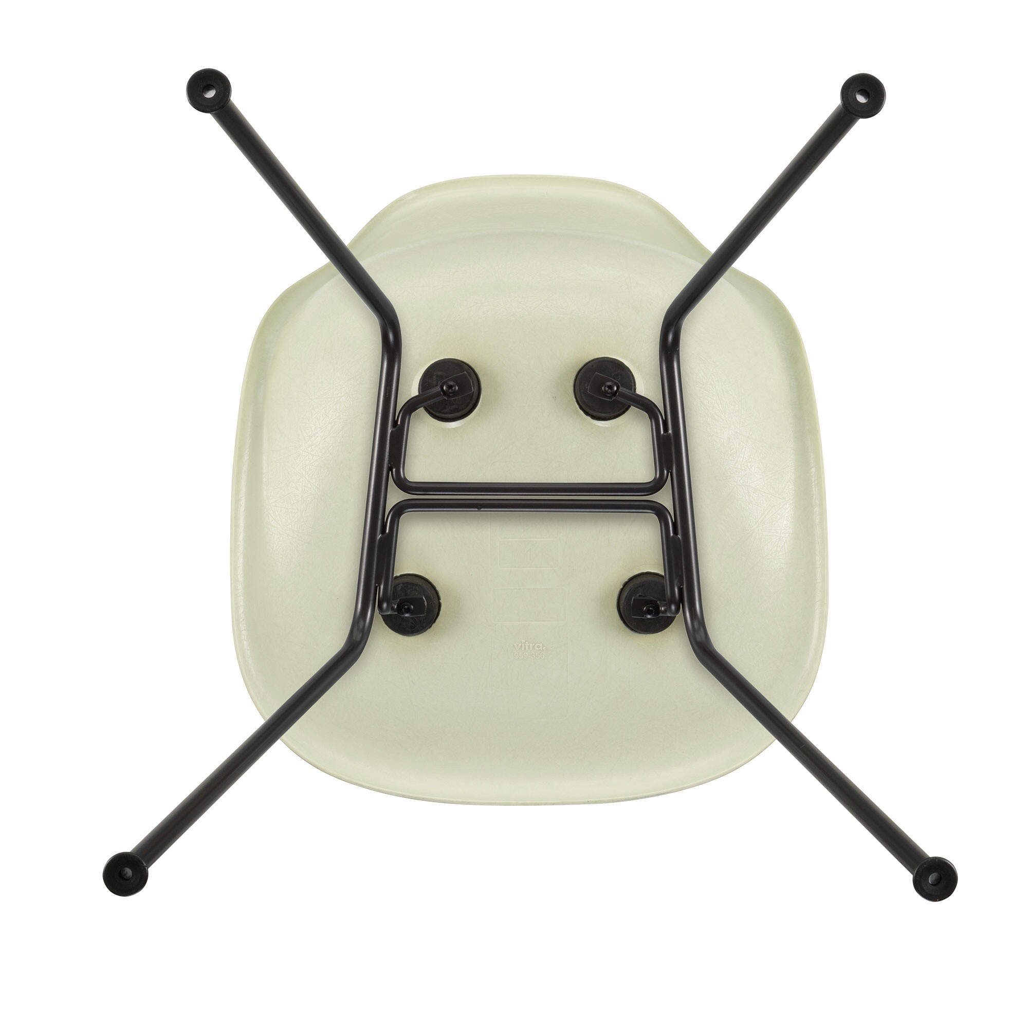 Eames Fiberglass Side Chair DSX Black Base