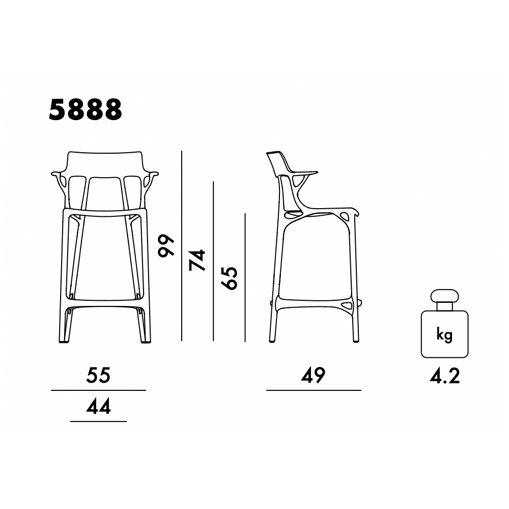 AI Bar Stool 65cm