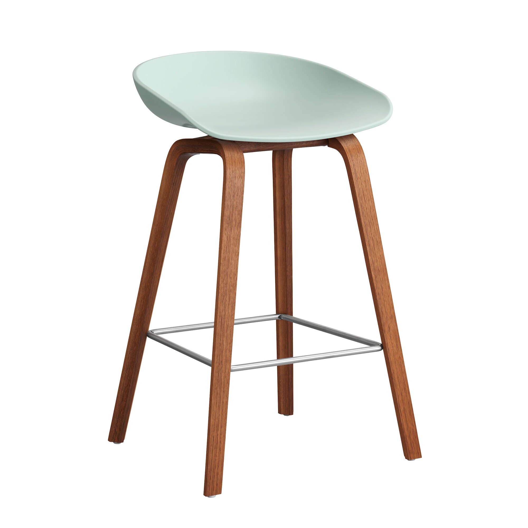 AAS 32 2.0 Bar Stool Low Lacquered Walnut