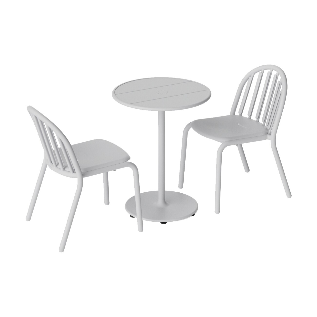 Exclusive Edition Fred's Set Garden Table Ø 60cm + 2 Garden Chairs