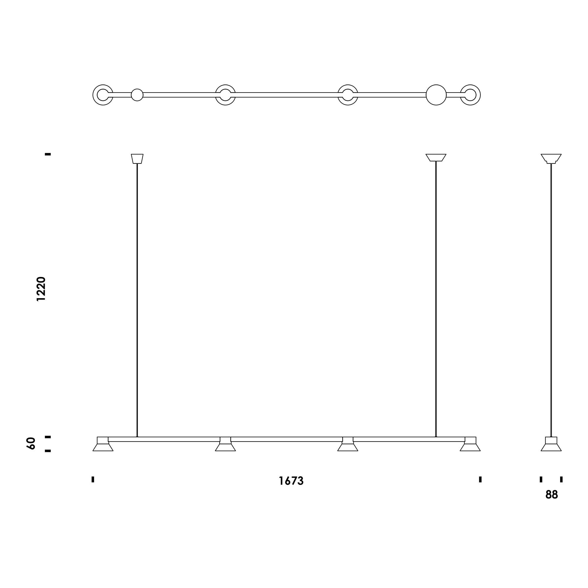 Hat Linear LED Suspension Lamp L
