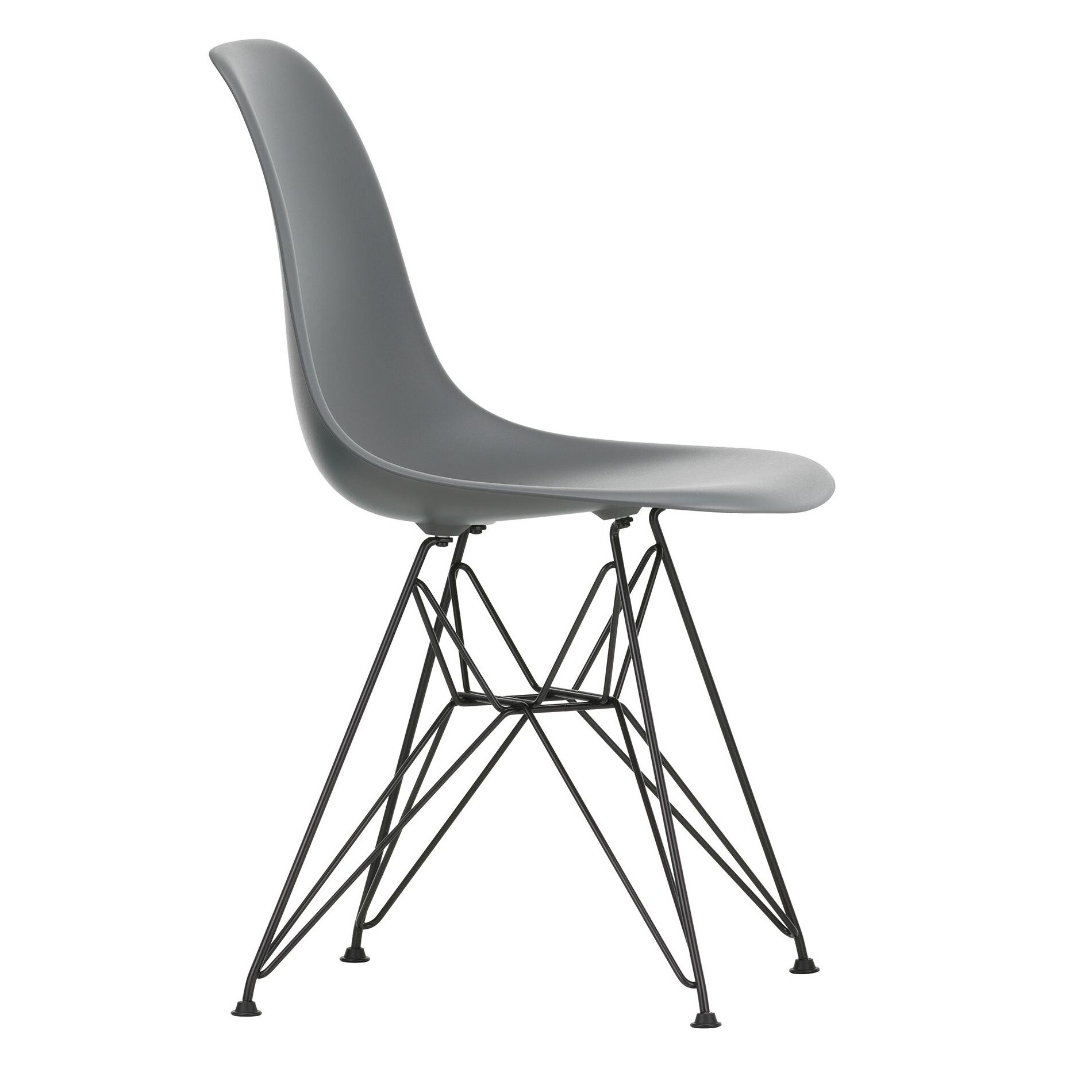 Eames Plastic Side Chair DSR RE Black Base