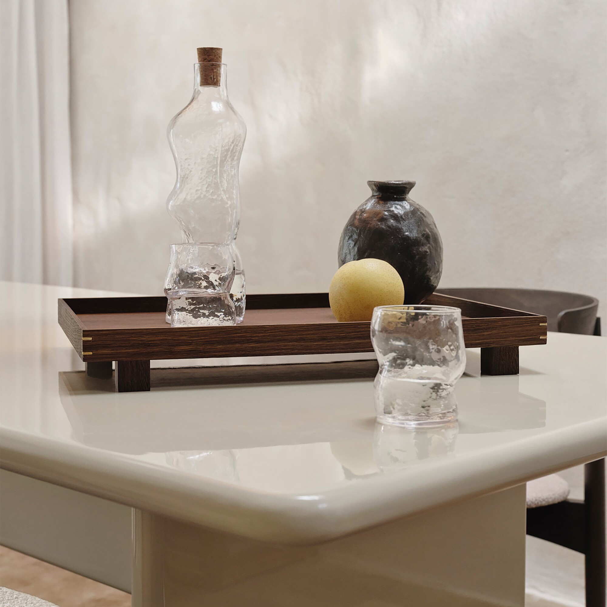 Dimple Bottle with Cork Lid 1.02L