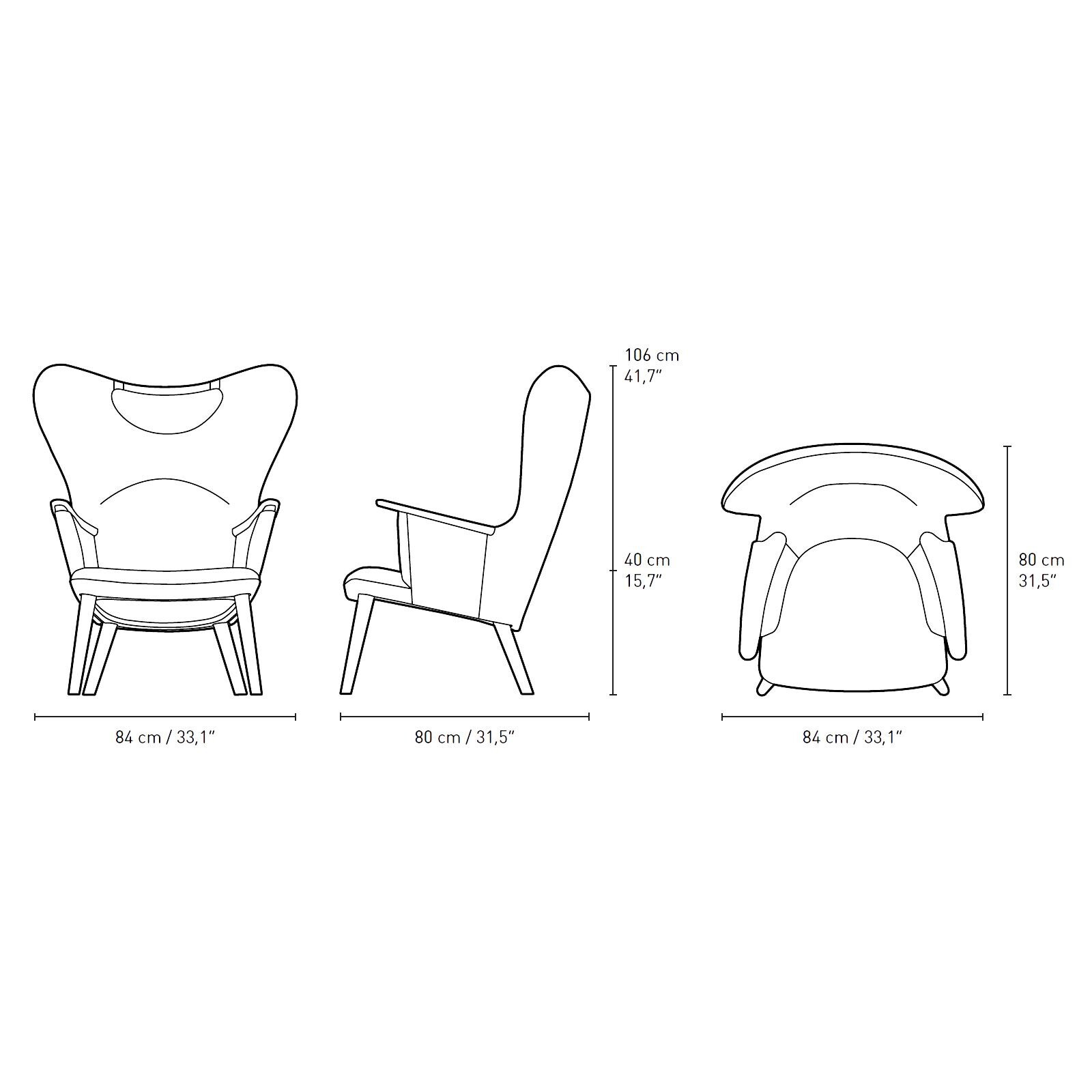 CH78 Lounge Chair With Neck Cushion