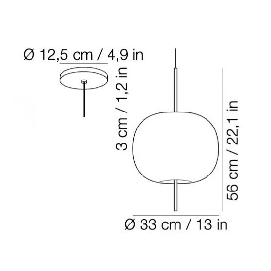 Kushi 33 Suspension Lamp