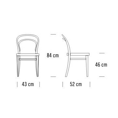214 M Chair with Moulded Seat