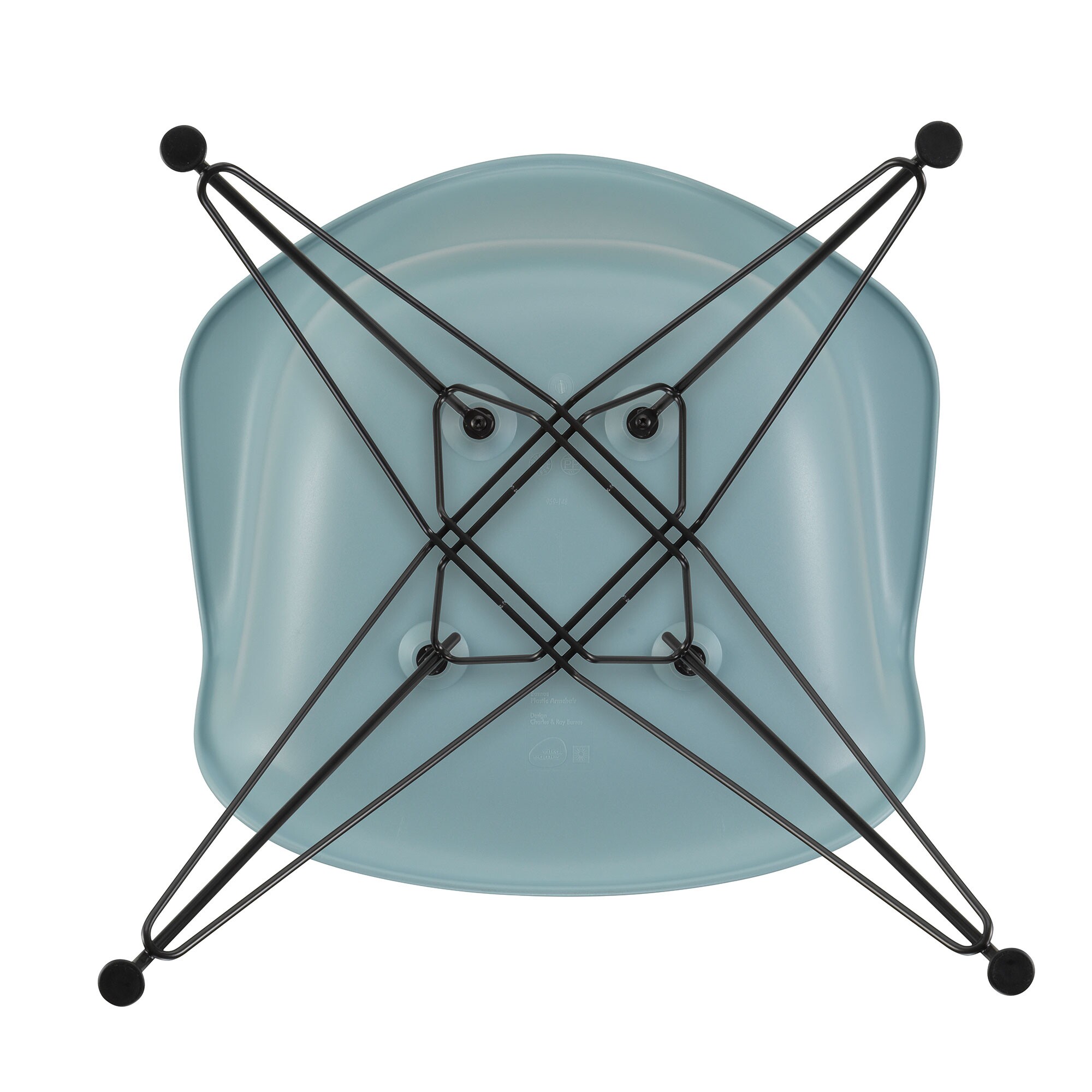 Eames Plastic Armchair DAR RE Black Base