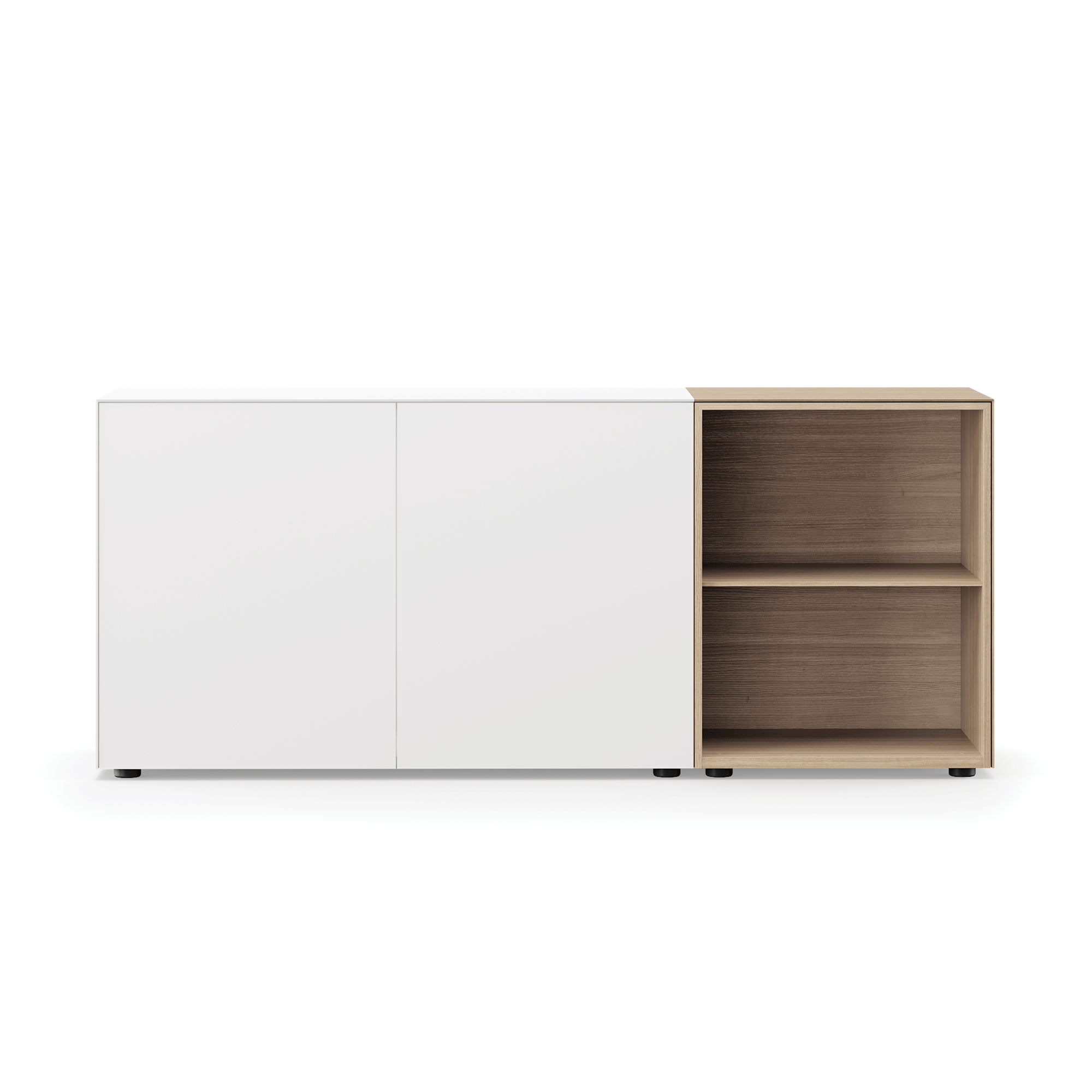 Edit Q Sideboard 181.3x48x87.5cm with 2 open boxes right