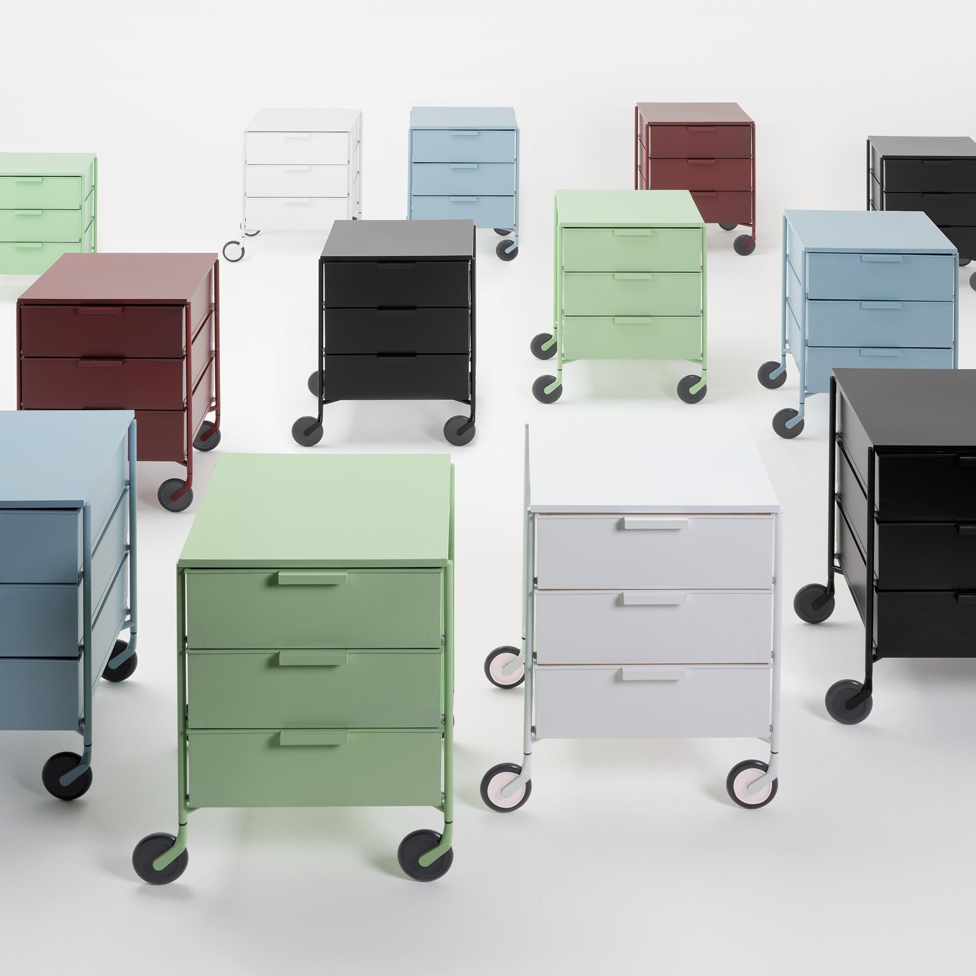 Mobil 3 Container with wheels matt