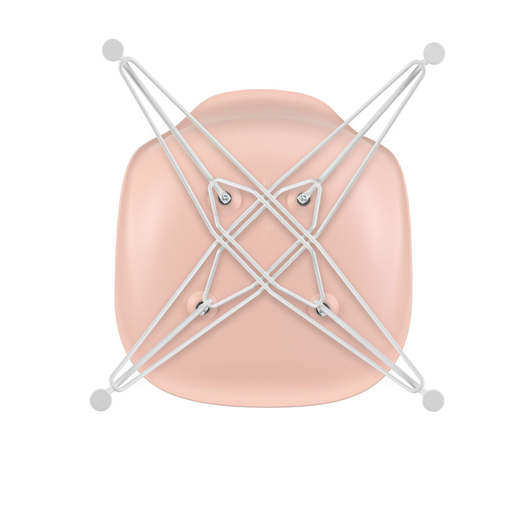 Eames Plastic Side Chair DSR RE White Base