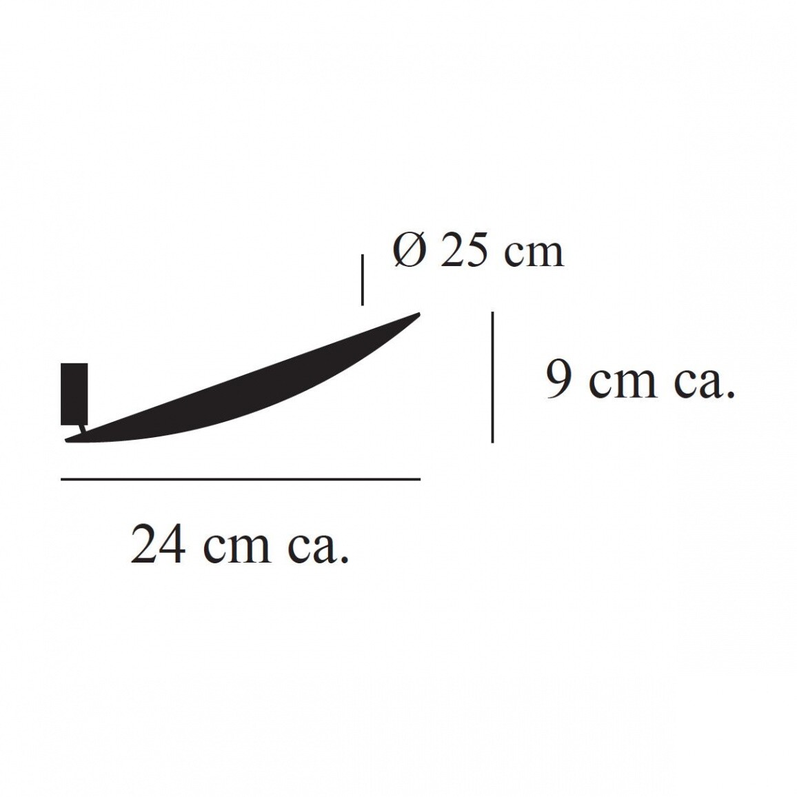 Lederam W1 25 LED Wall Lamp