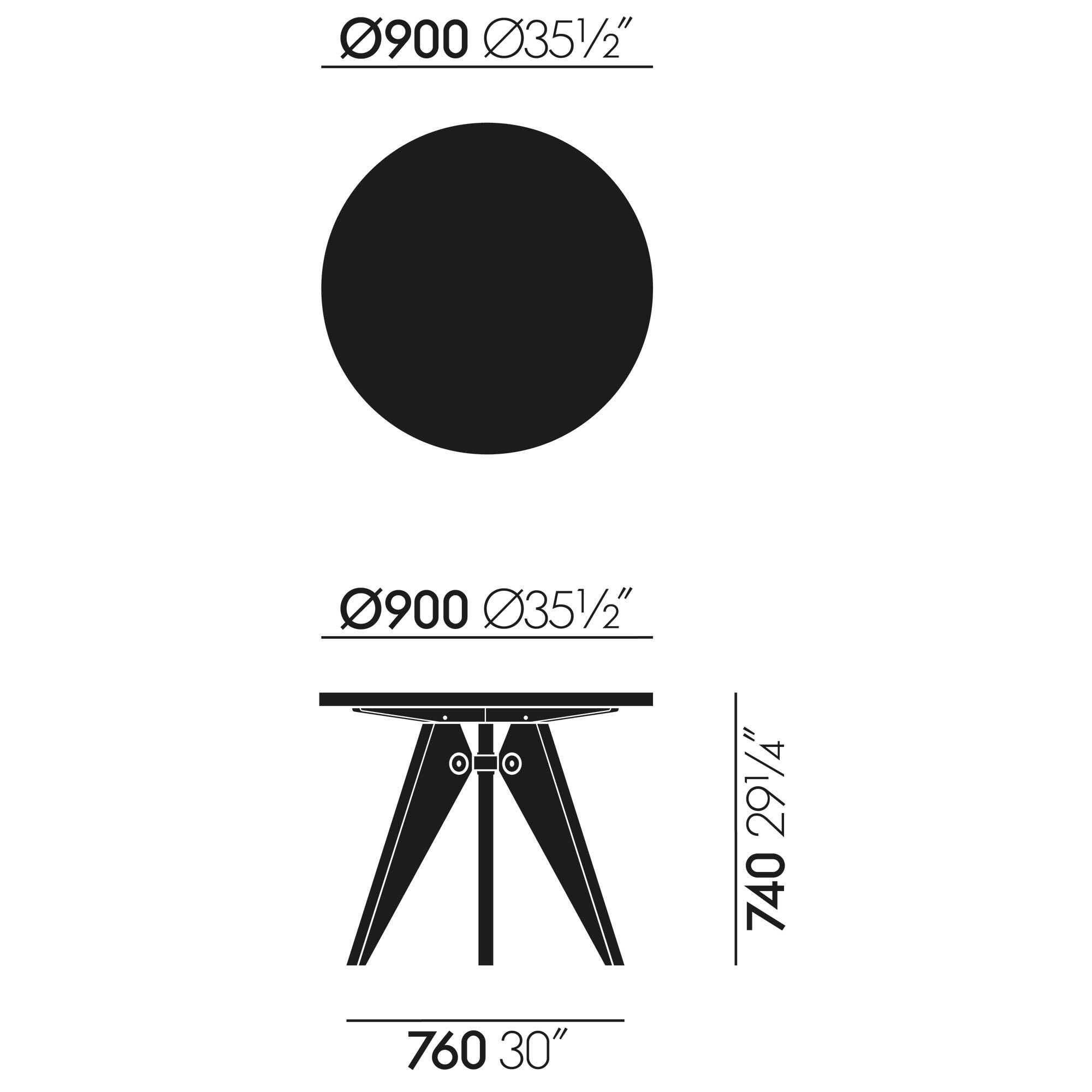 Guéridon Dining Table Ø 90cm