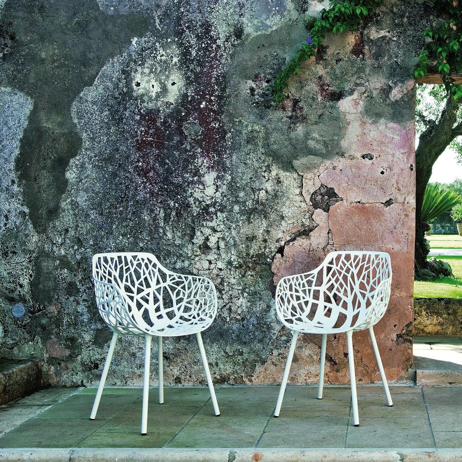 Forest Outdoor Armchair Set Of 2 with Seat Pads