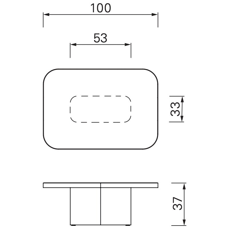 Bow No. 5 Coffee Table 100x70x37cm
