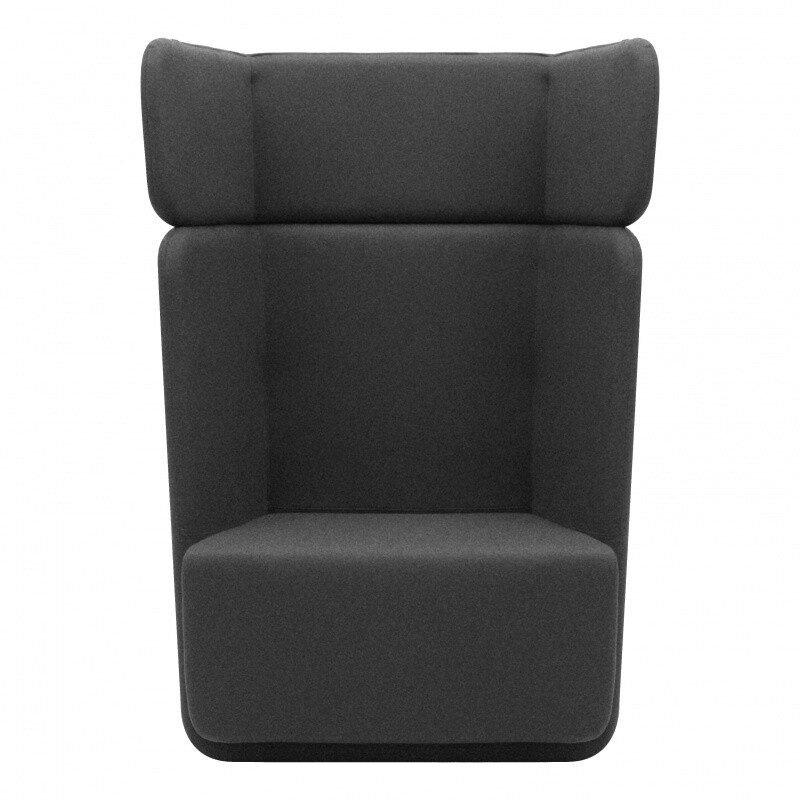 Basket Armchair with High Back