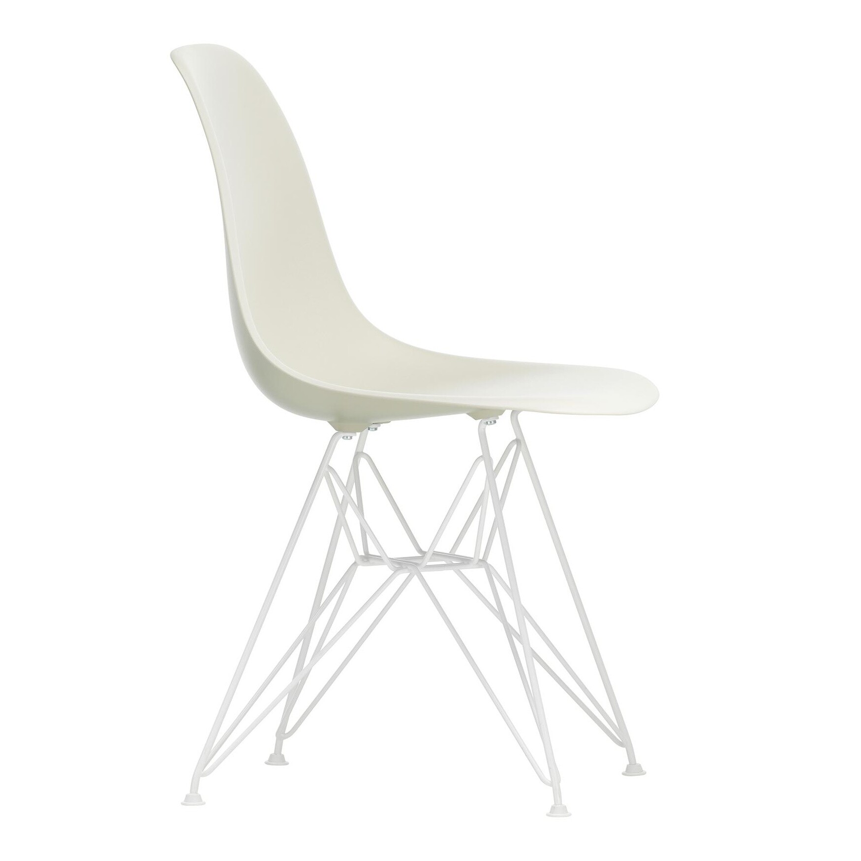 Eames Plastic Side Chair DSR RE White Base
