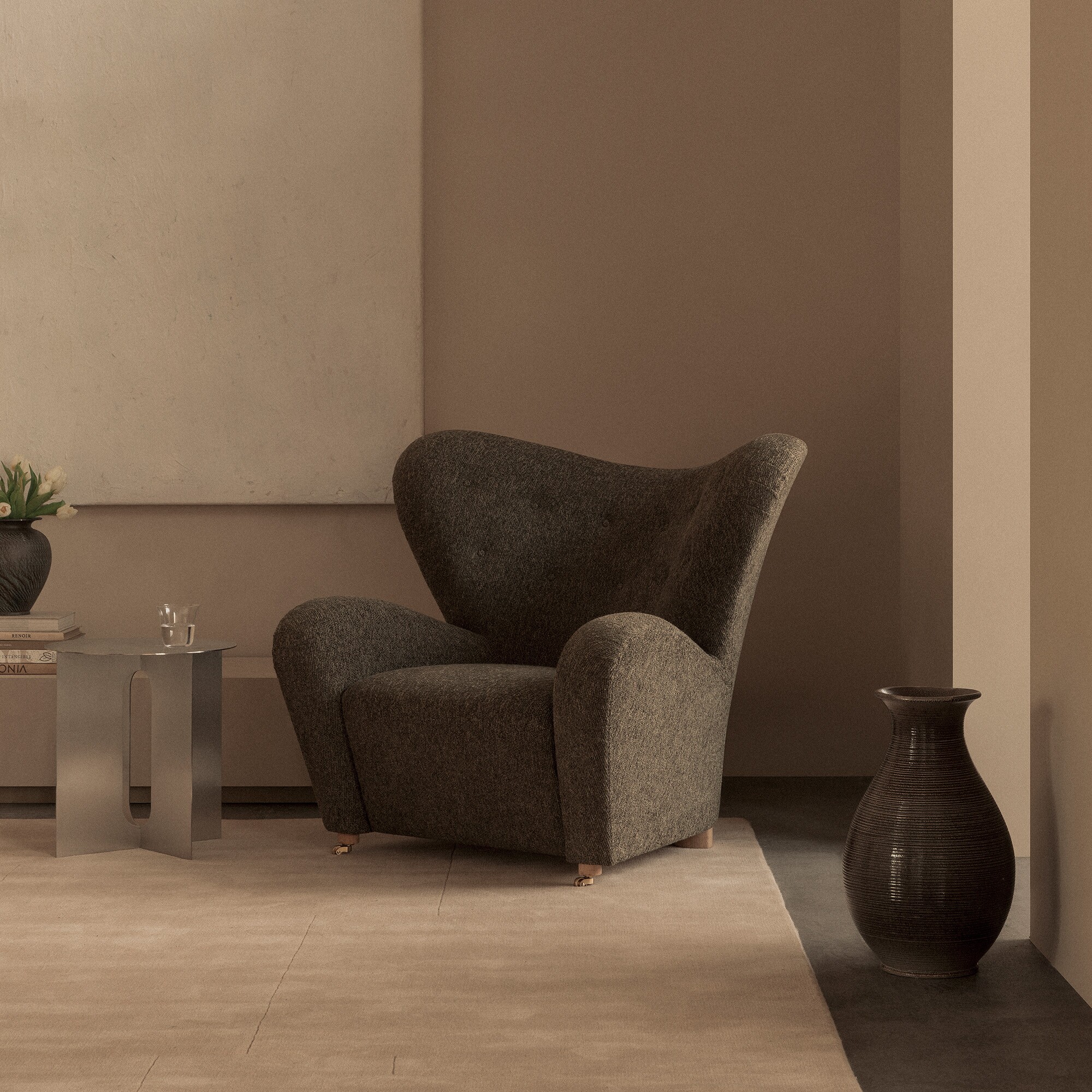 Androgyne Side Table Steel Ø 40cm