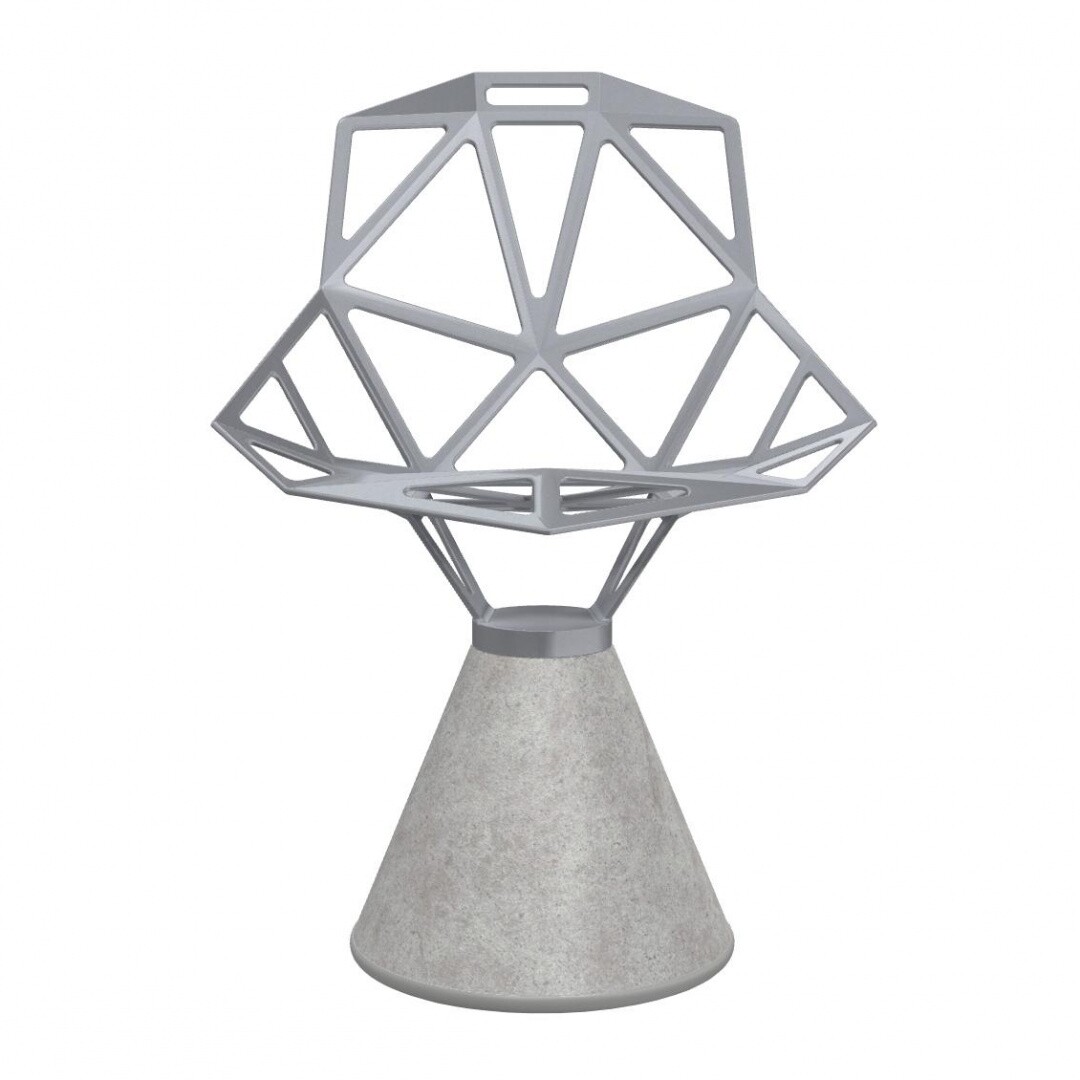 Chair One Chair With Concrete Base