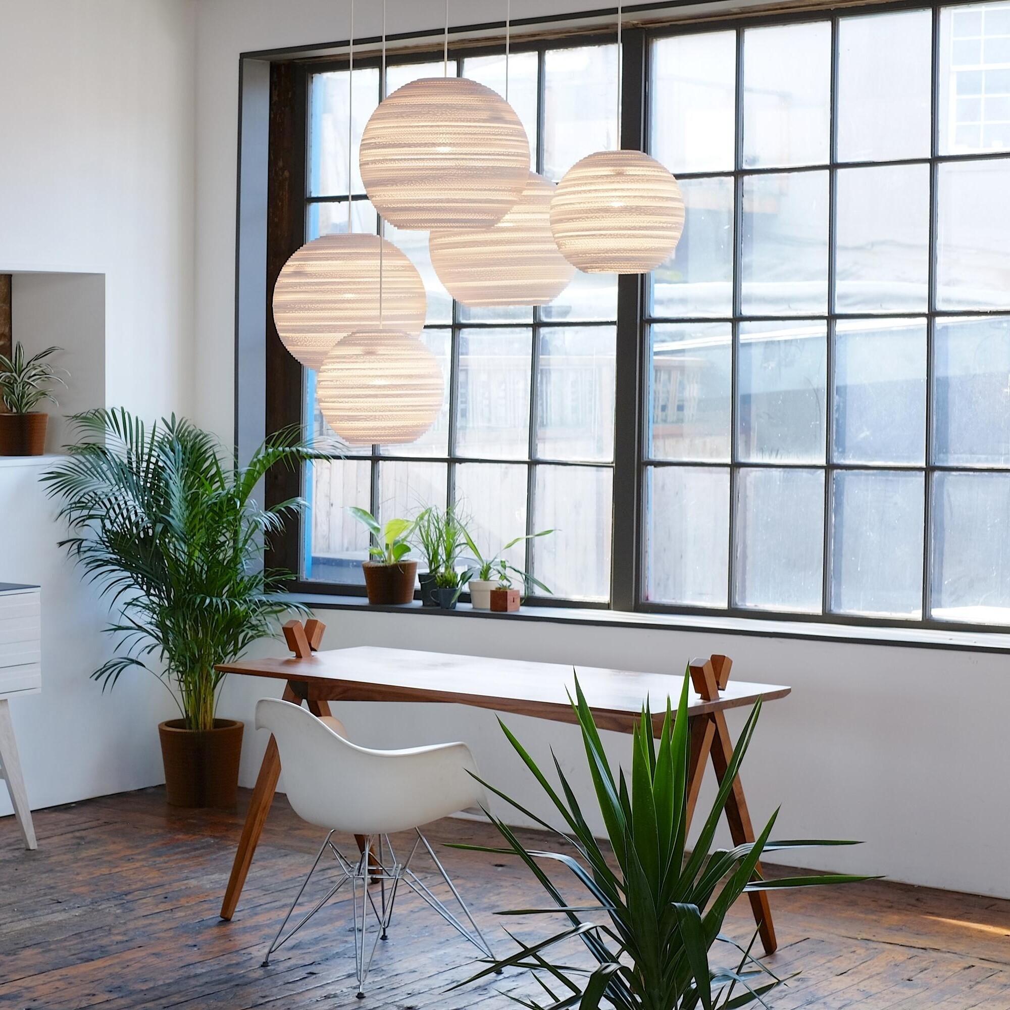 Moon Suspension Lamp White