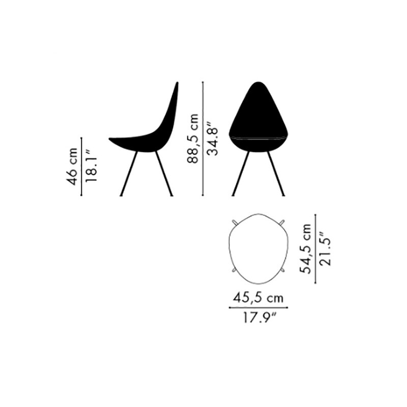 Analog™ Dining Table + 6 Drop™ Chairs Set