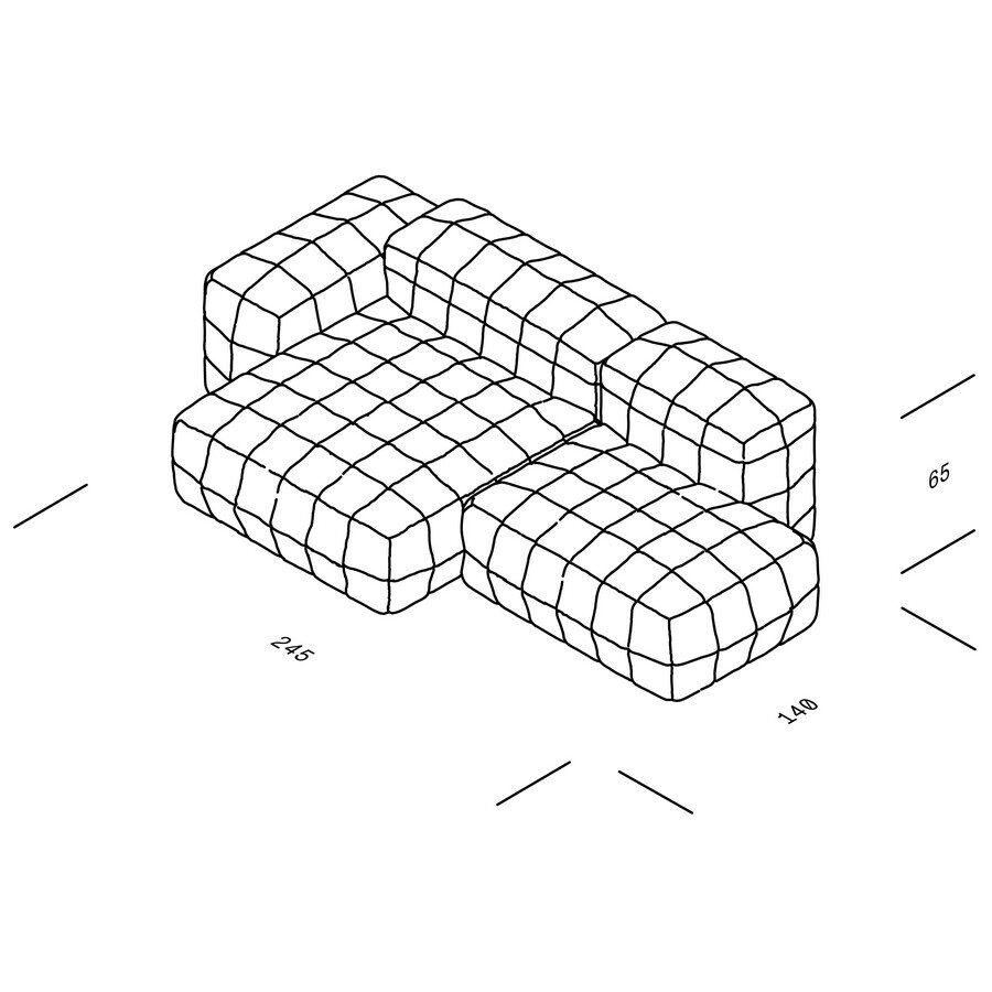 Henn 02 Sofa 245x140cm