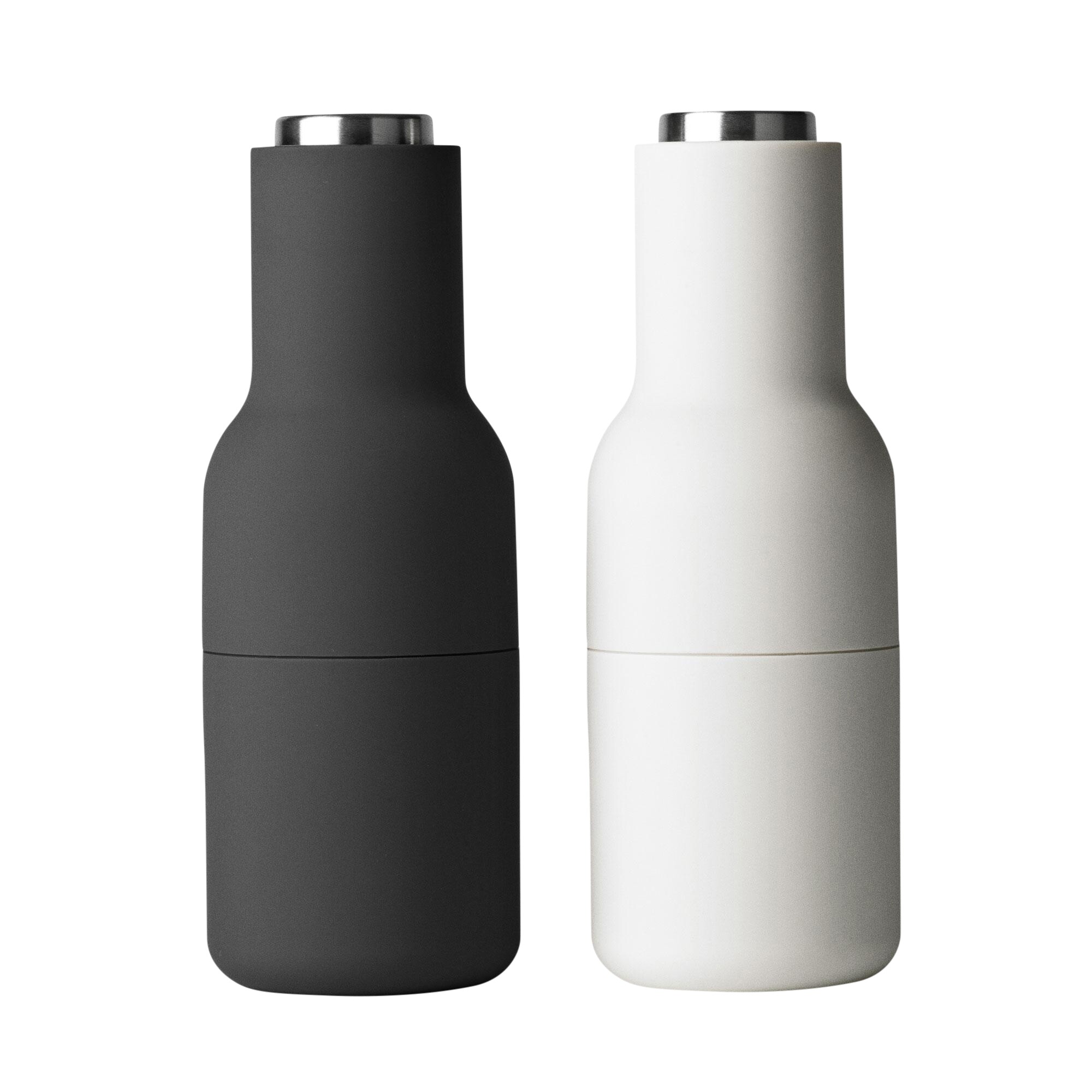 Bottle Grinder Set of 2 with Steel Lid