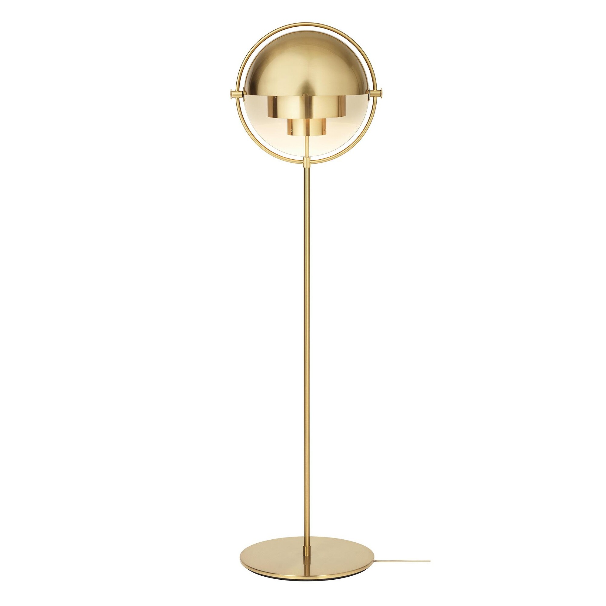Multi-Lite Floor Lamp Frame Shiny Brass