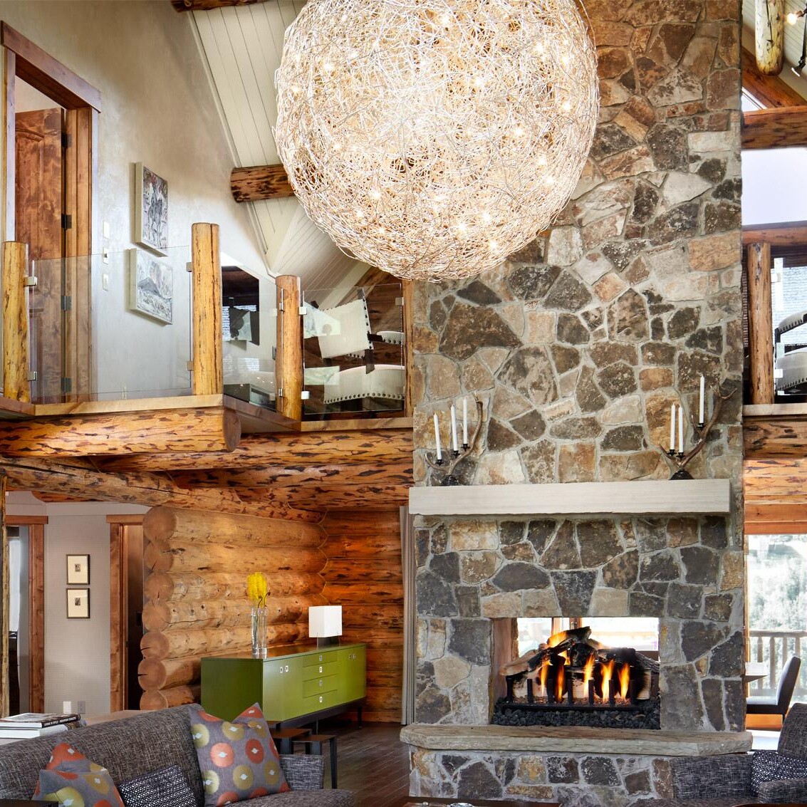 Fil de Fer Suspension Lamp