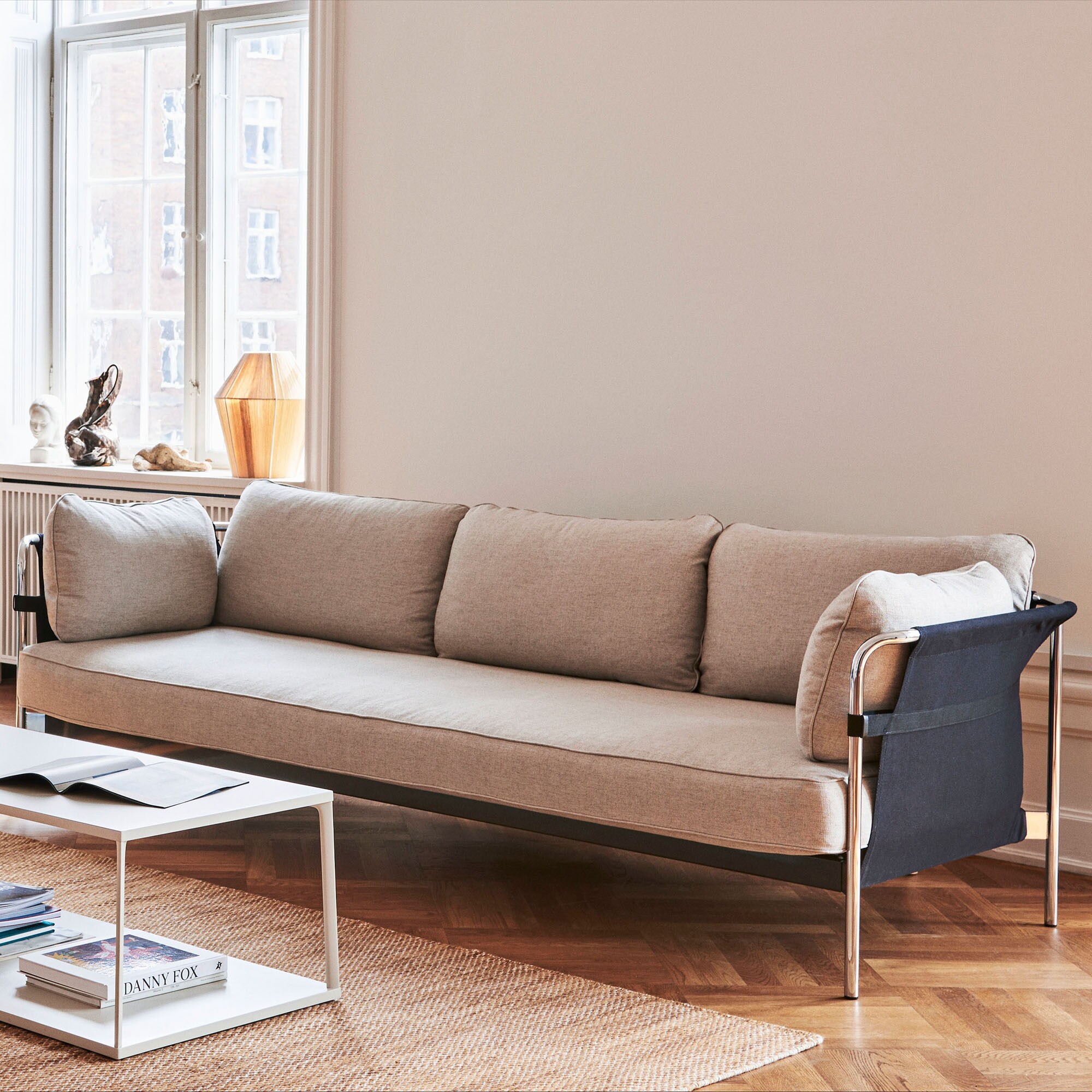 Can 2.0 3-Seater Sofa Frame Steel Chromed