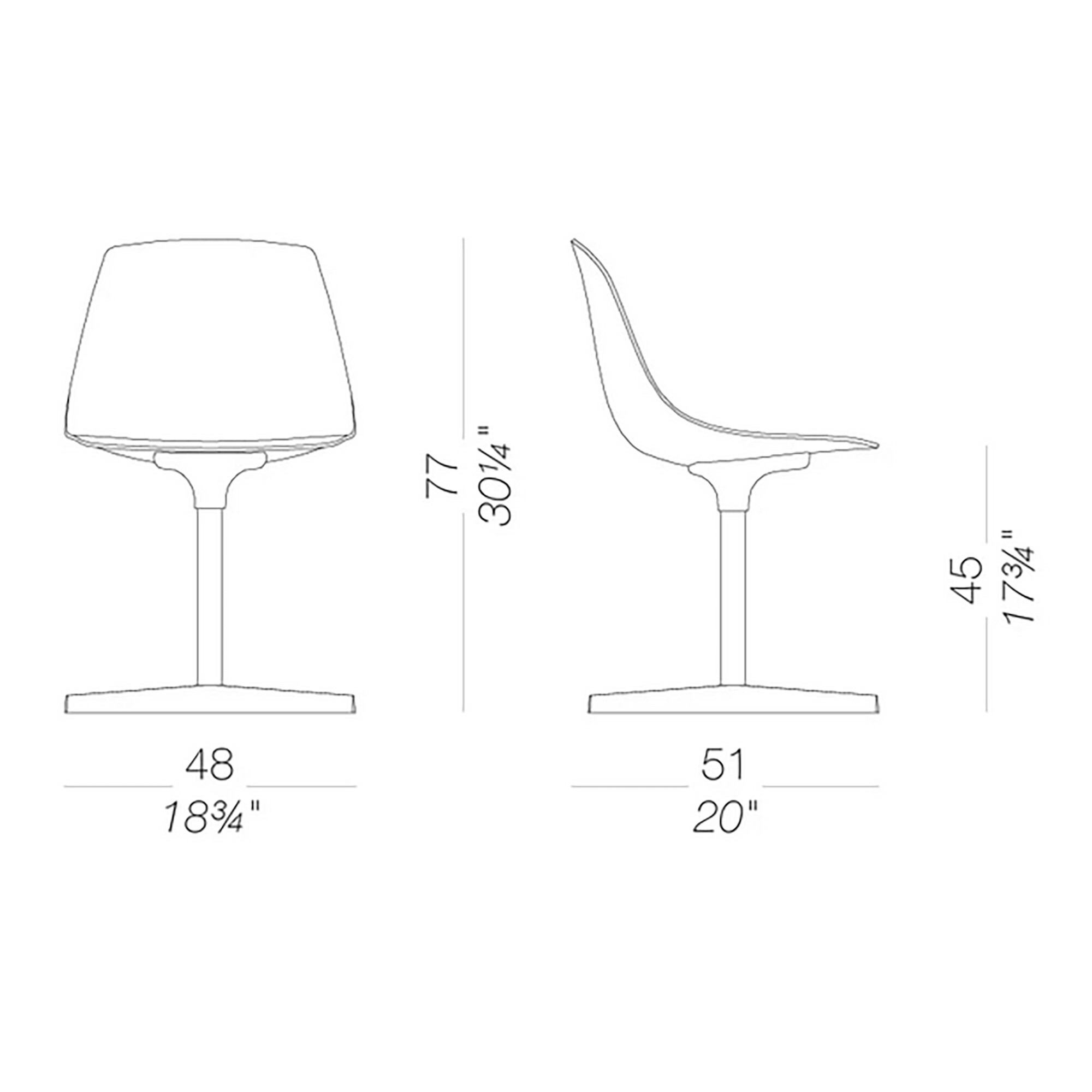 Miunn S162 Chair with Star-Base Black