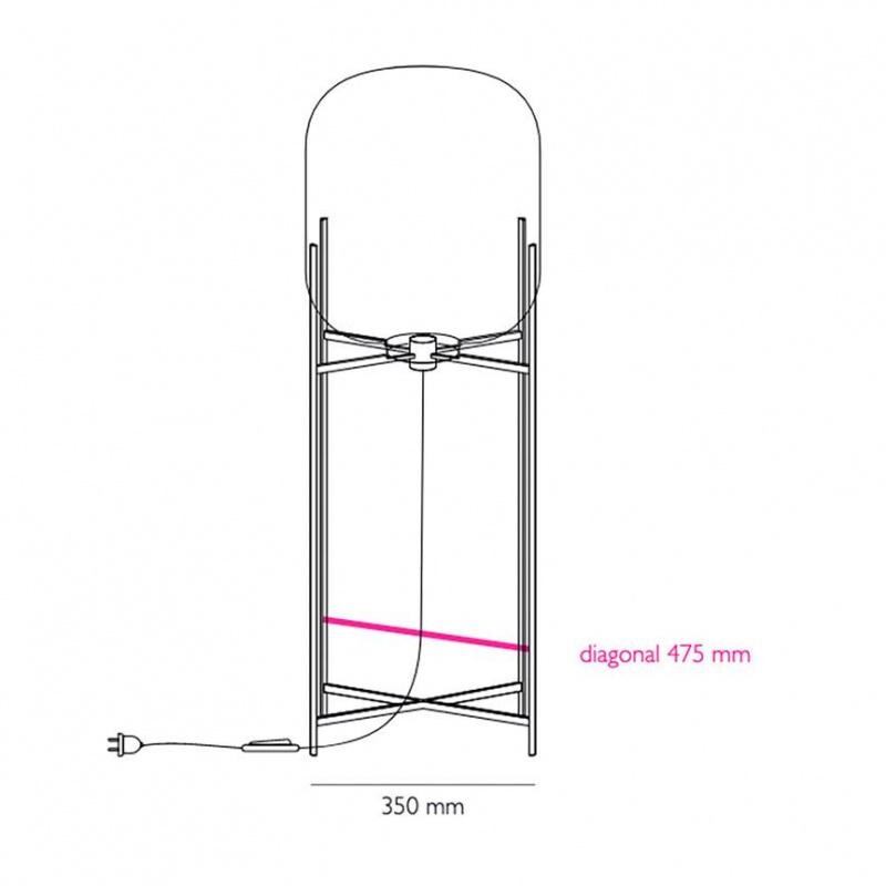 Oda Big Floor Lamp Frame White