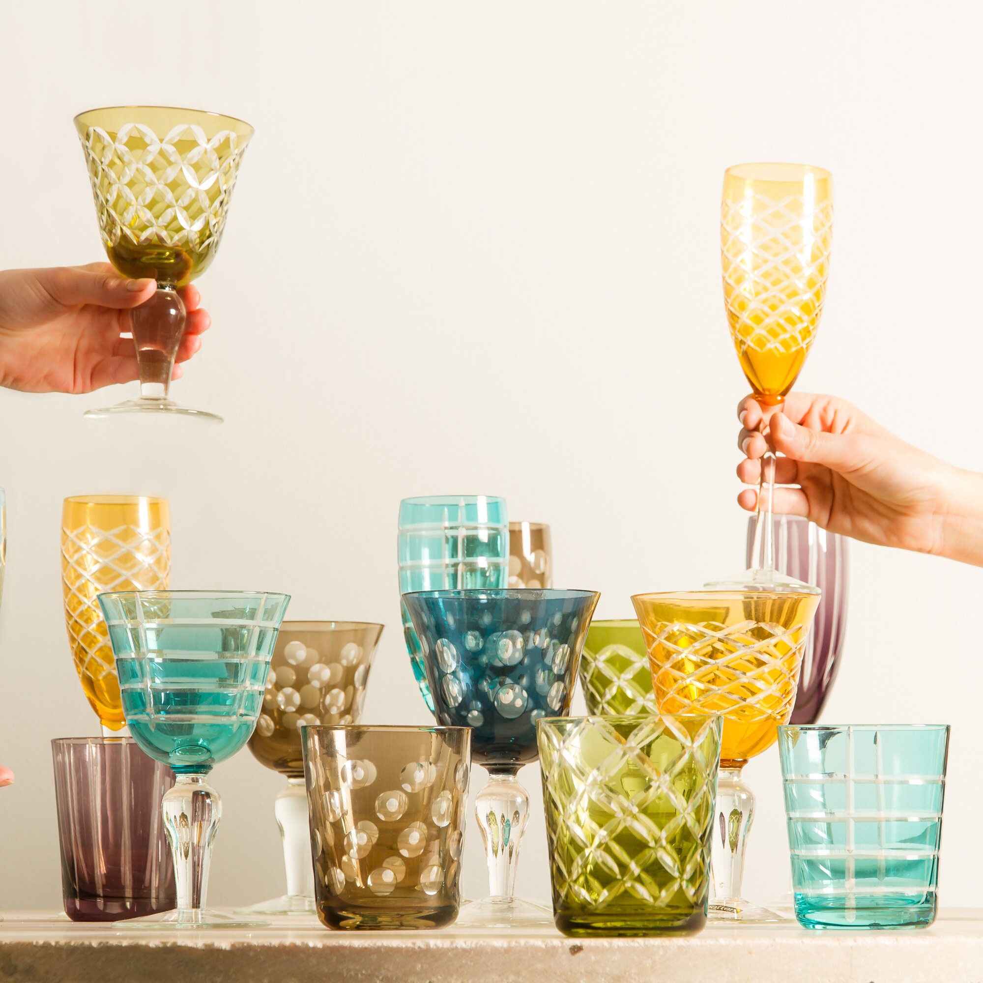 Cuttings Glass Set of 6