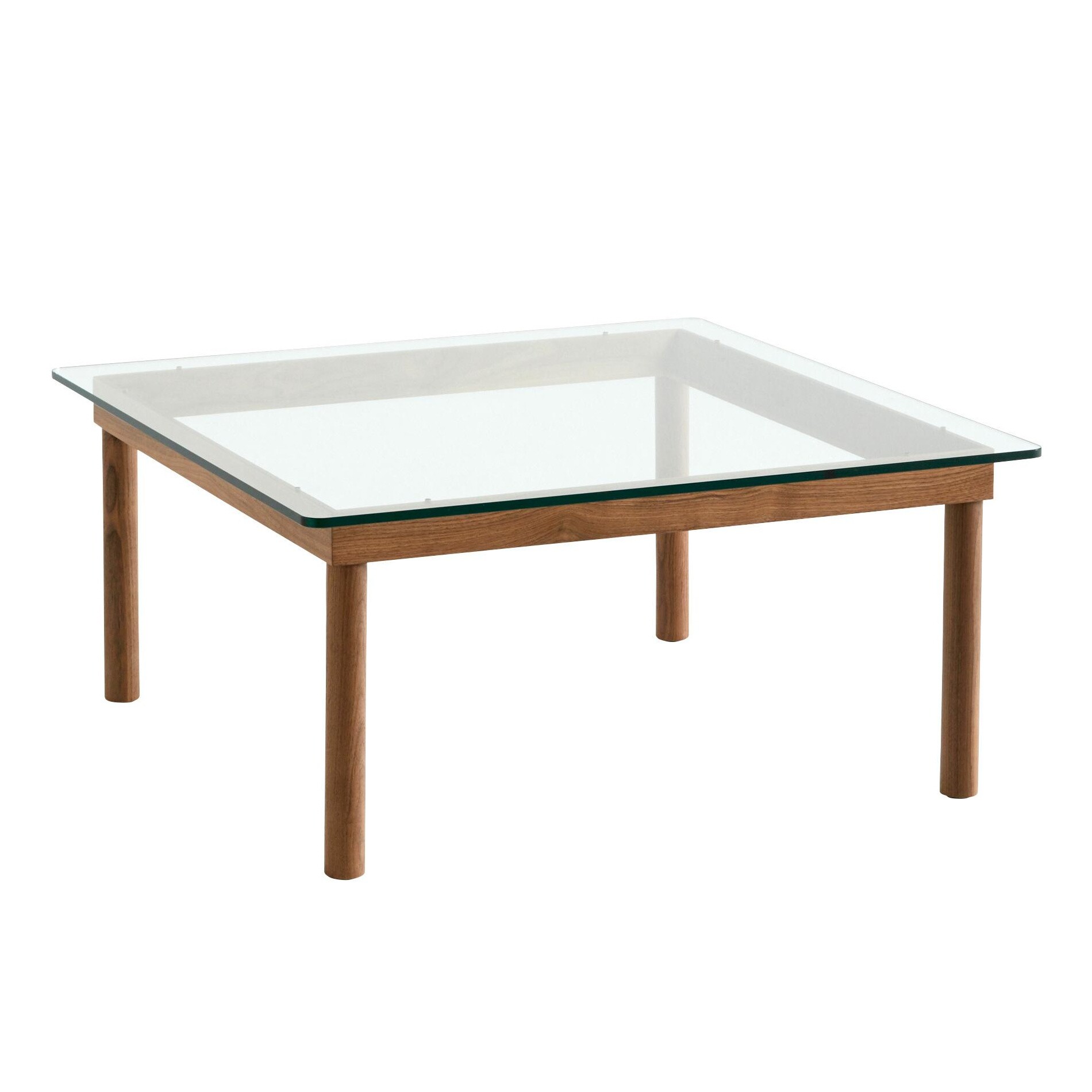 Kofi Coffee Table Walnut Base 80x80cm