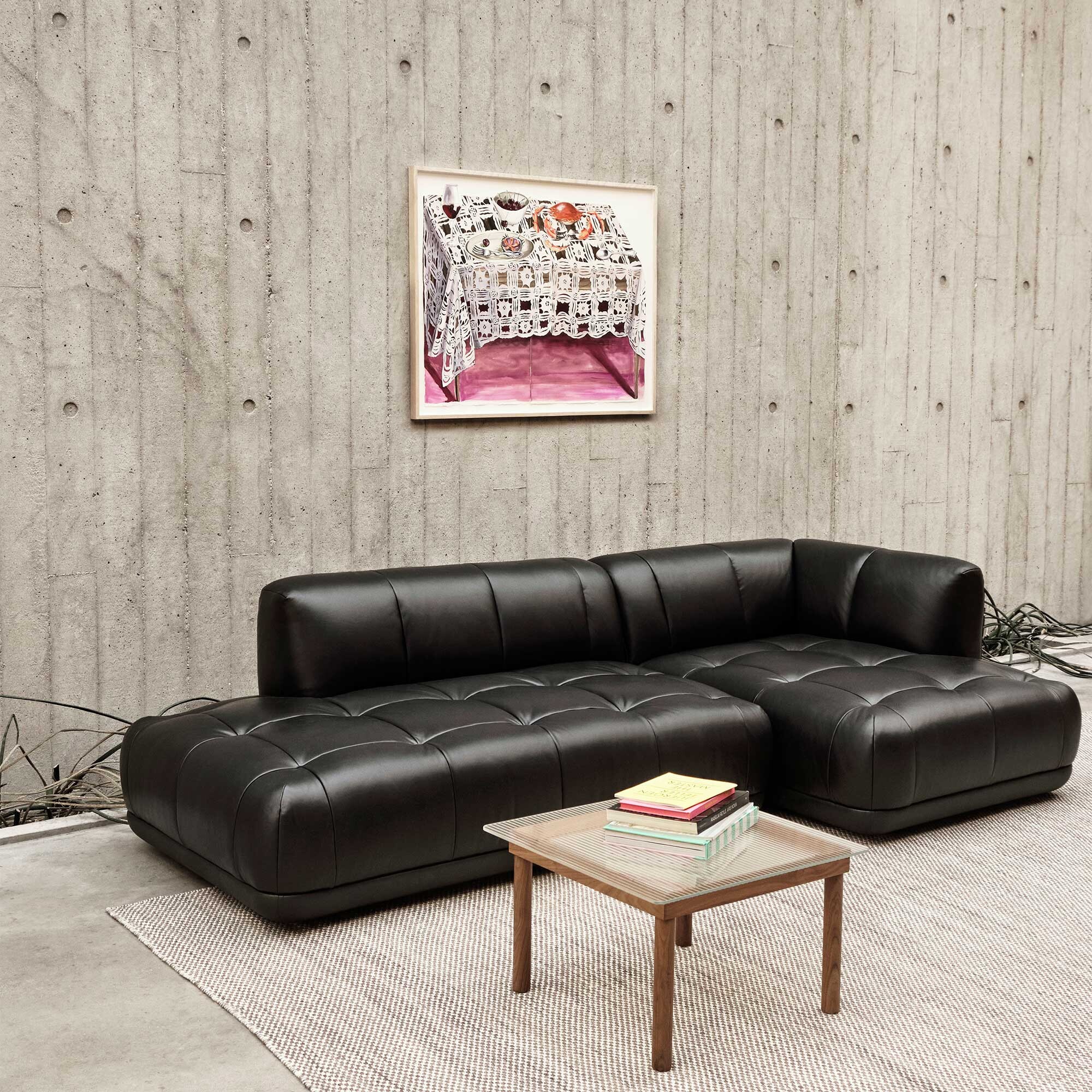 Kofi Coffee Table Walnut Base 60x60cm