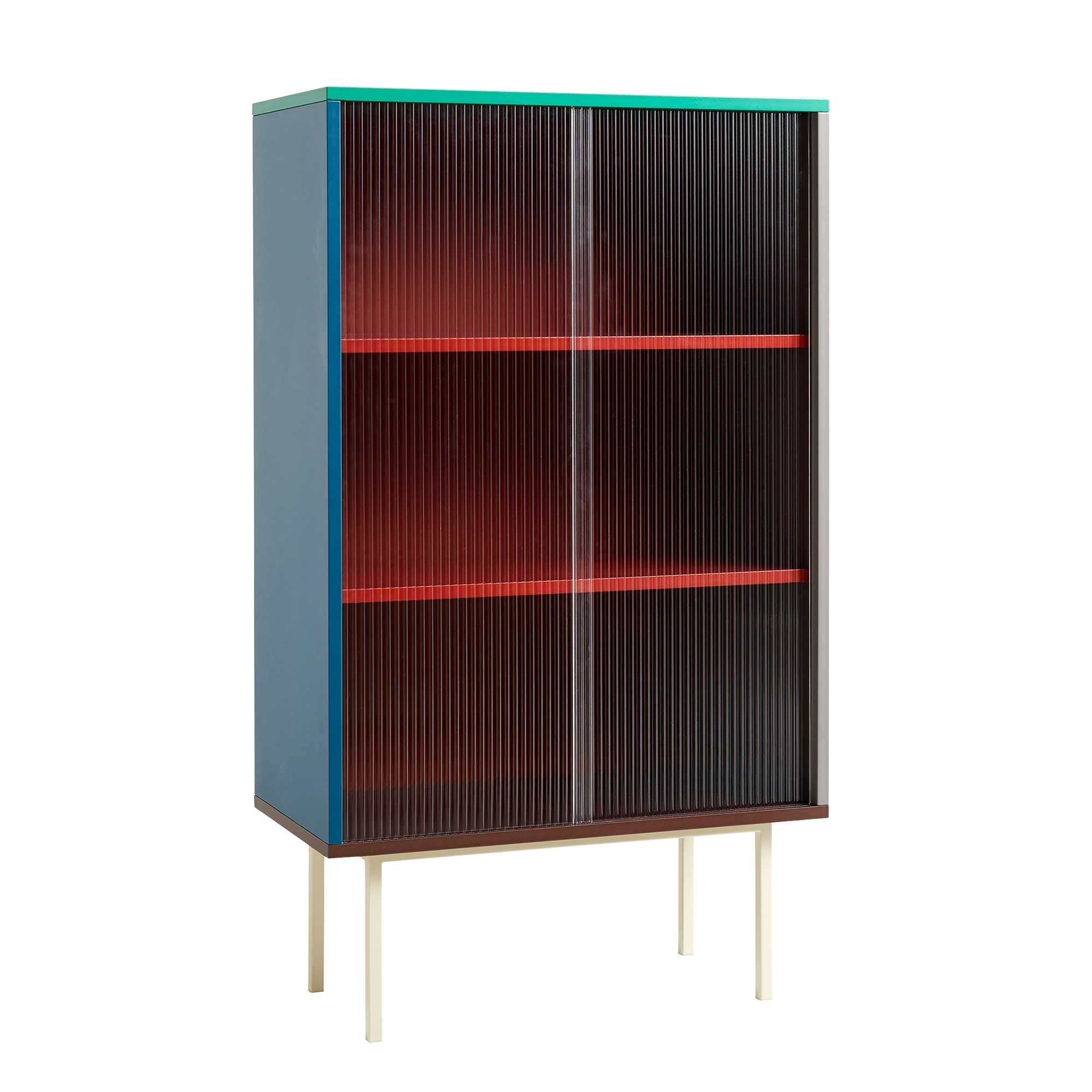 Colour Cabinet with Glass Doors