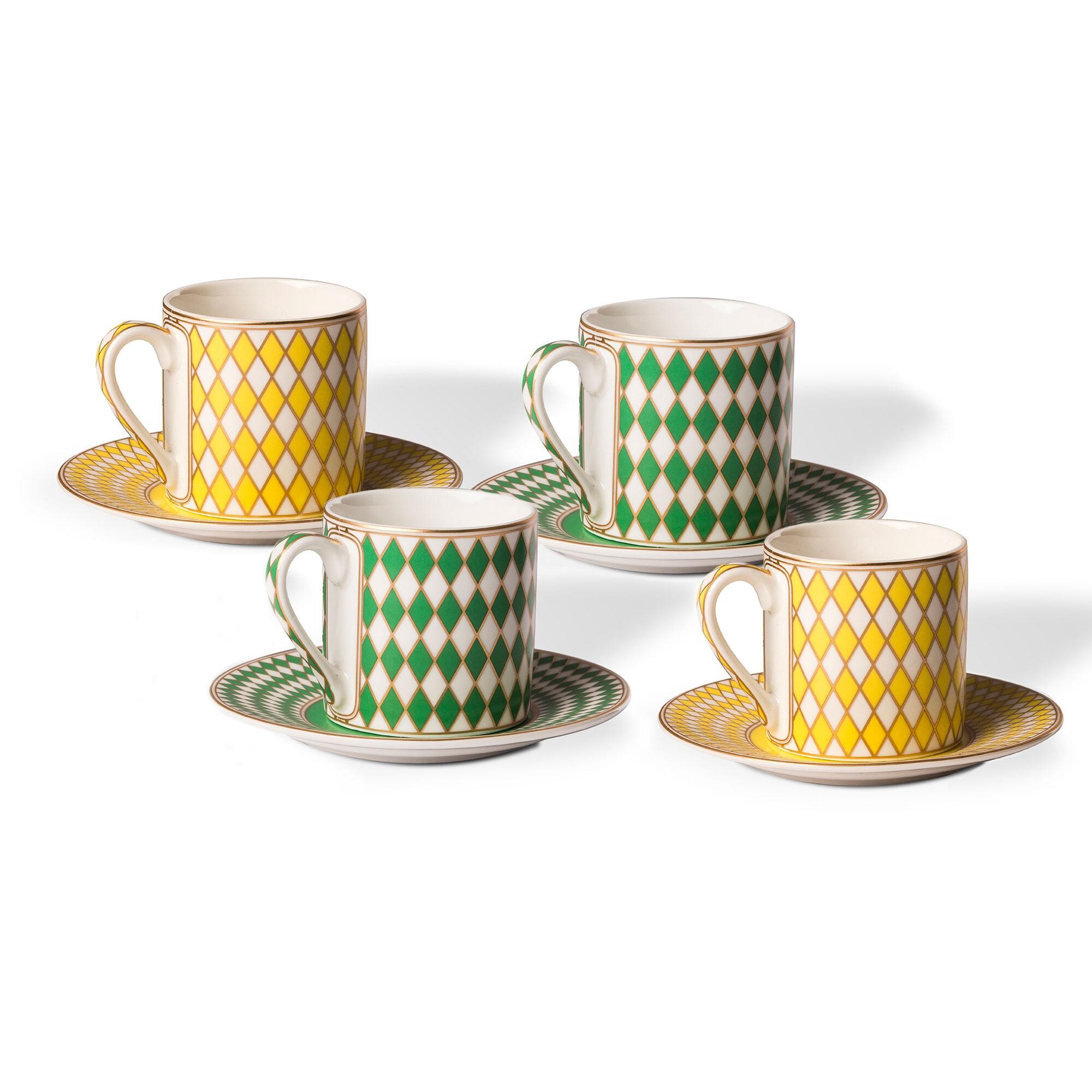Chess Espresso Cup Set of 4