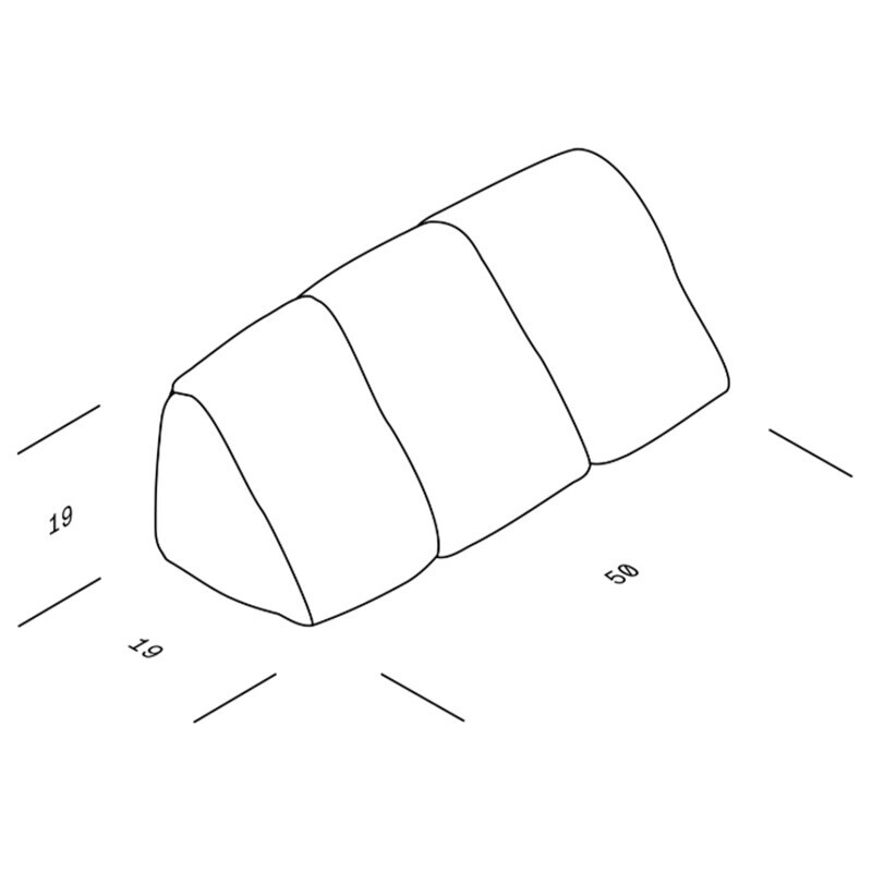 Henn Prism Cushion 50x19cm