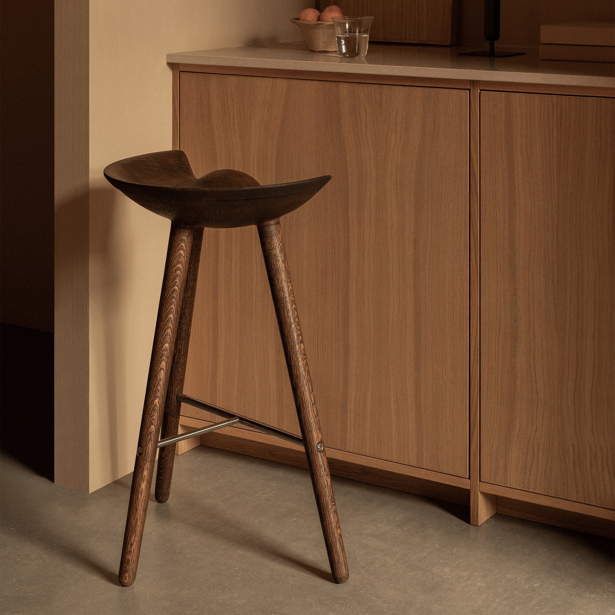 ML 42 Bar Stool Oiled 69cm