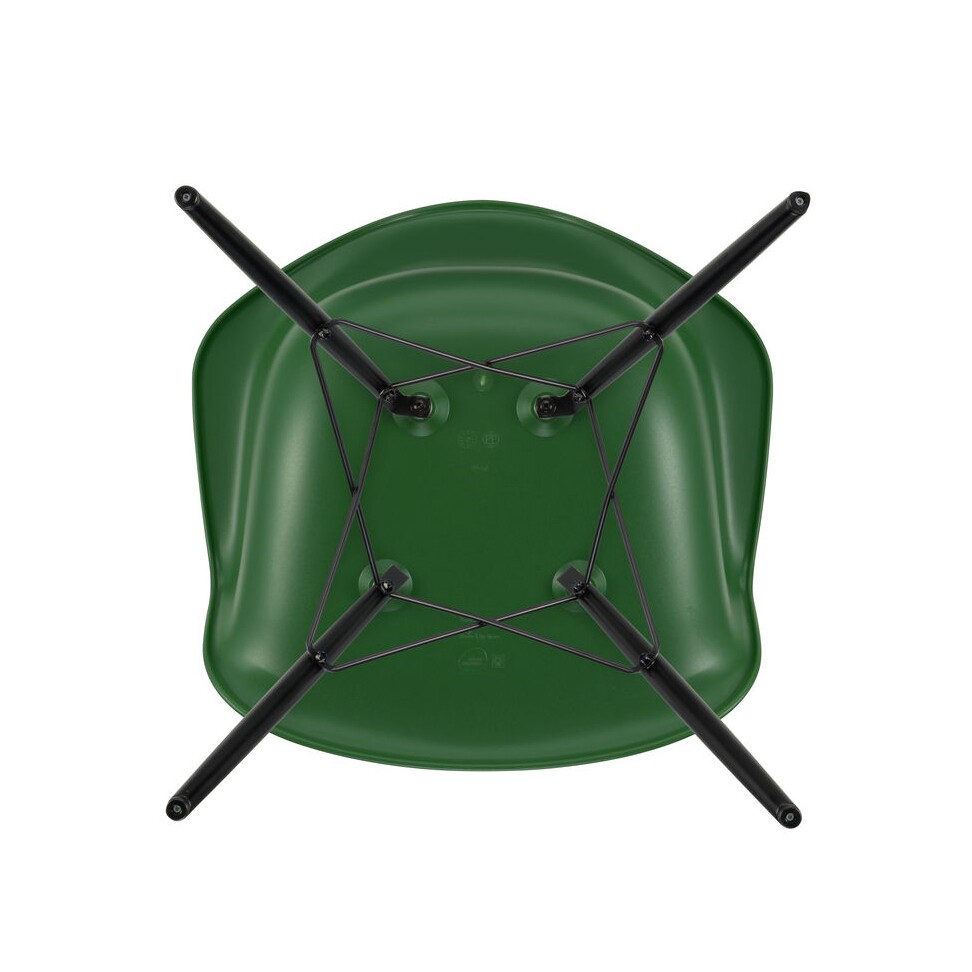 Eames Plastic Armchair DAW RE Black Maple Base