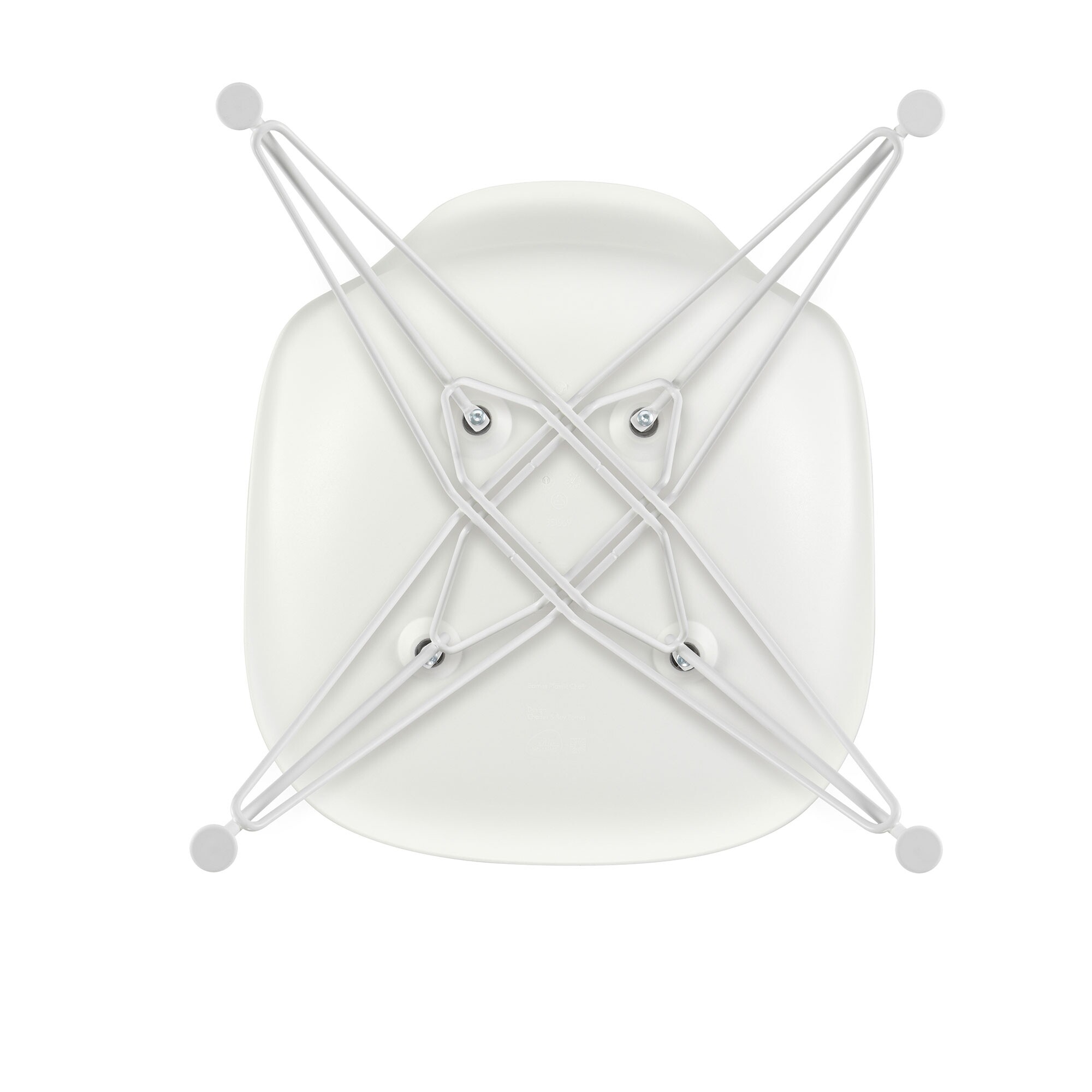 Eames Plastic Side Chair DSR White Base