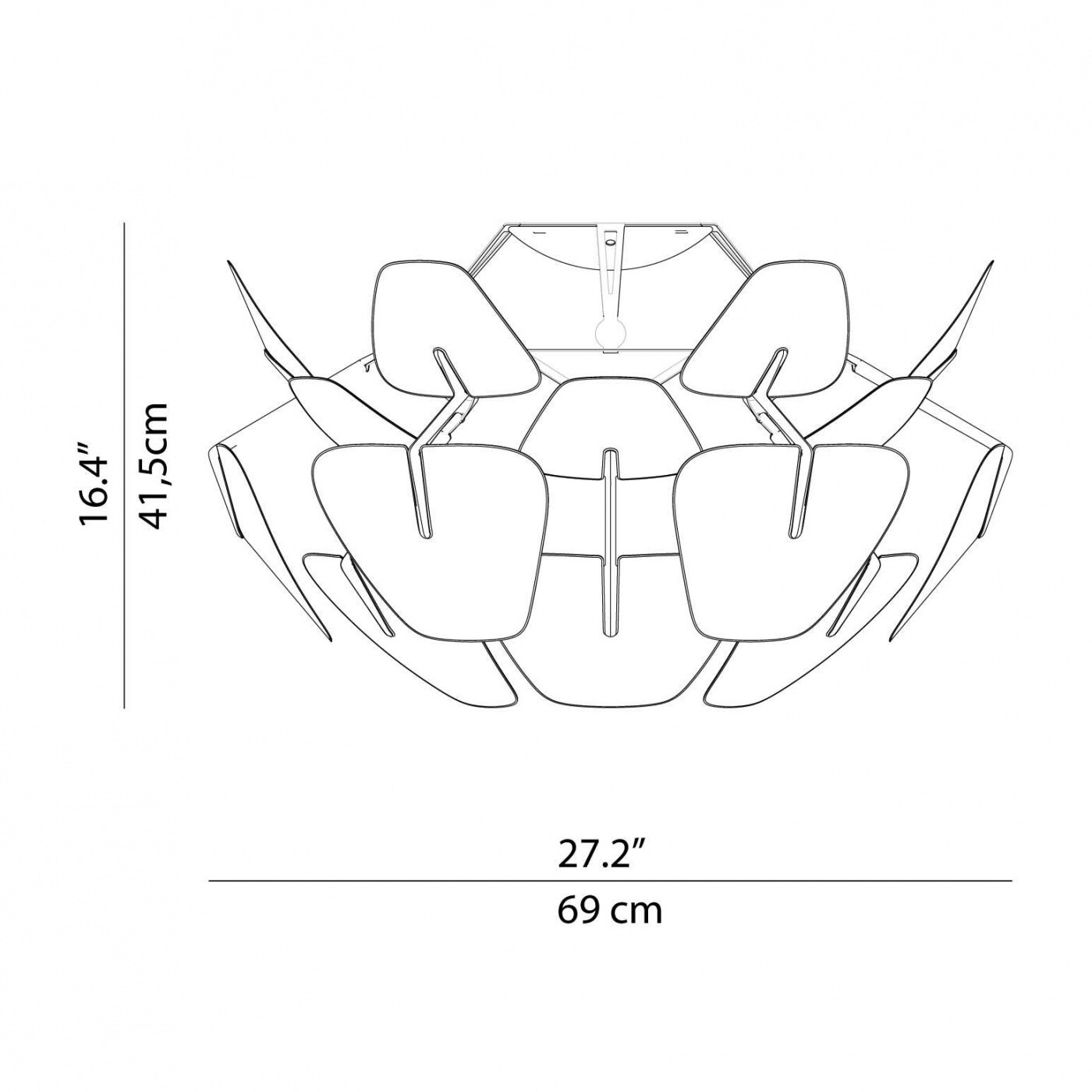 Hope D66 Ceiling Lamp Ø69cm