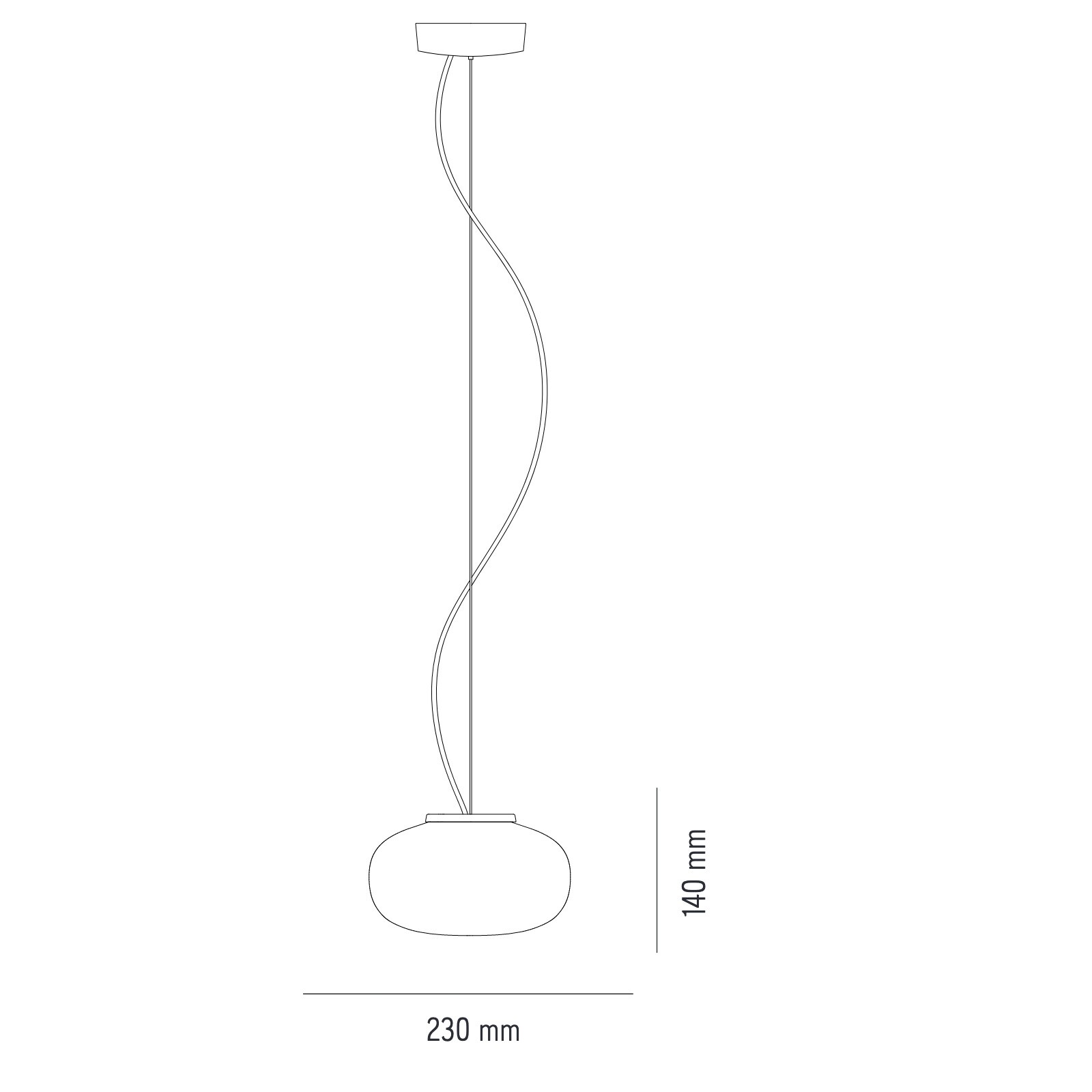 Karl-Johan LED Suspension Lamp Ø23cm