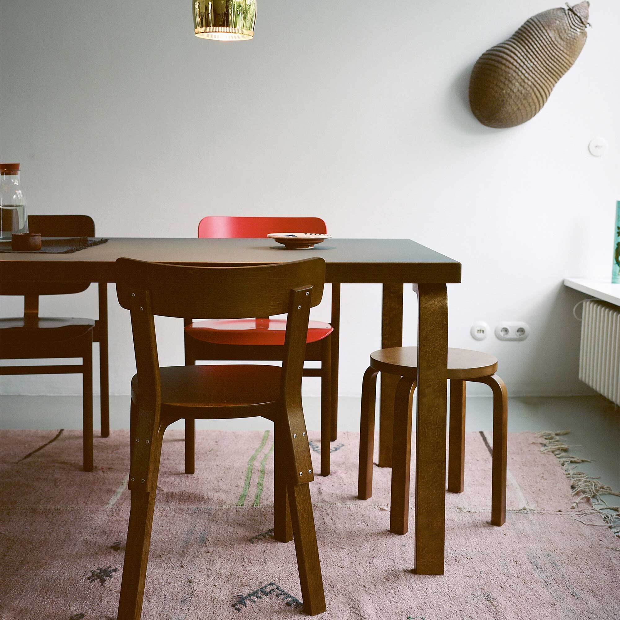 E60 Stool Stained Base