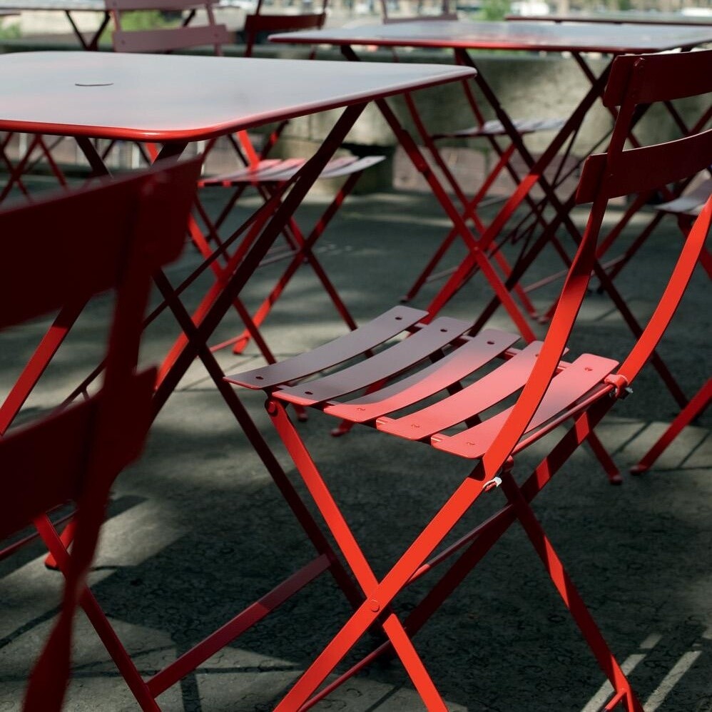 Bistro Metall Folding Chair Set of 4