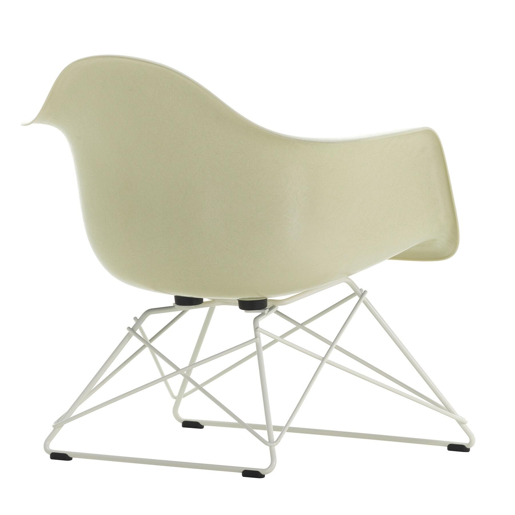 Eames Fiberglass Armchair LAR White Base