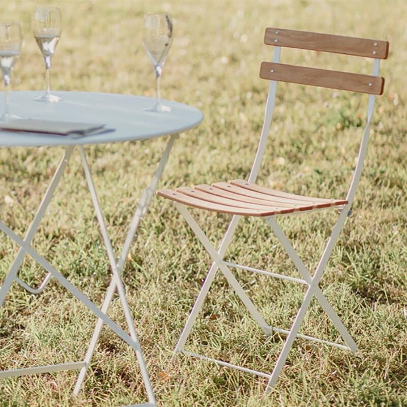 Bistro Naturel Folding Chair Set of 4
