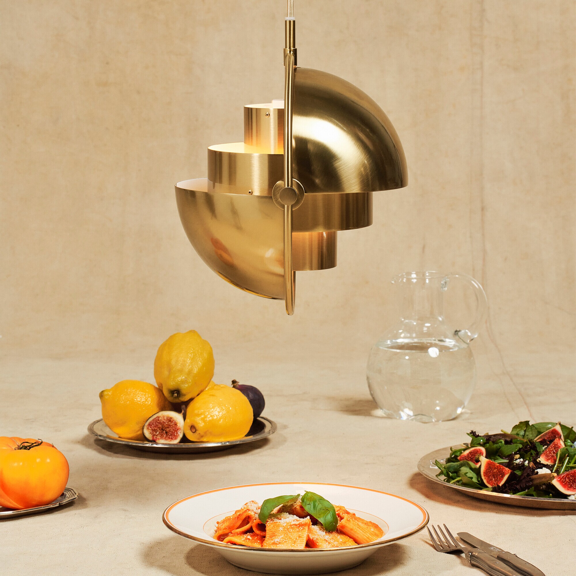 Multi-Lite Suspension Lamp Ø25.5cm Frame Brass